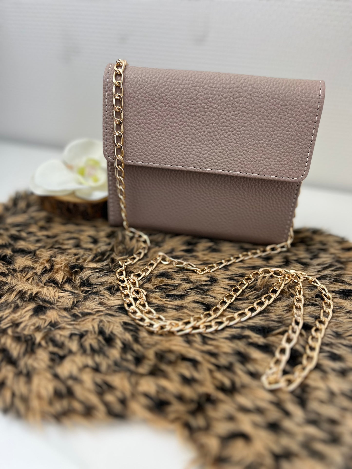 Luxe portemonnee binder a7 taupe