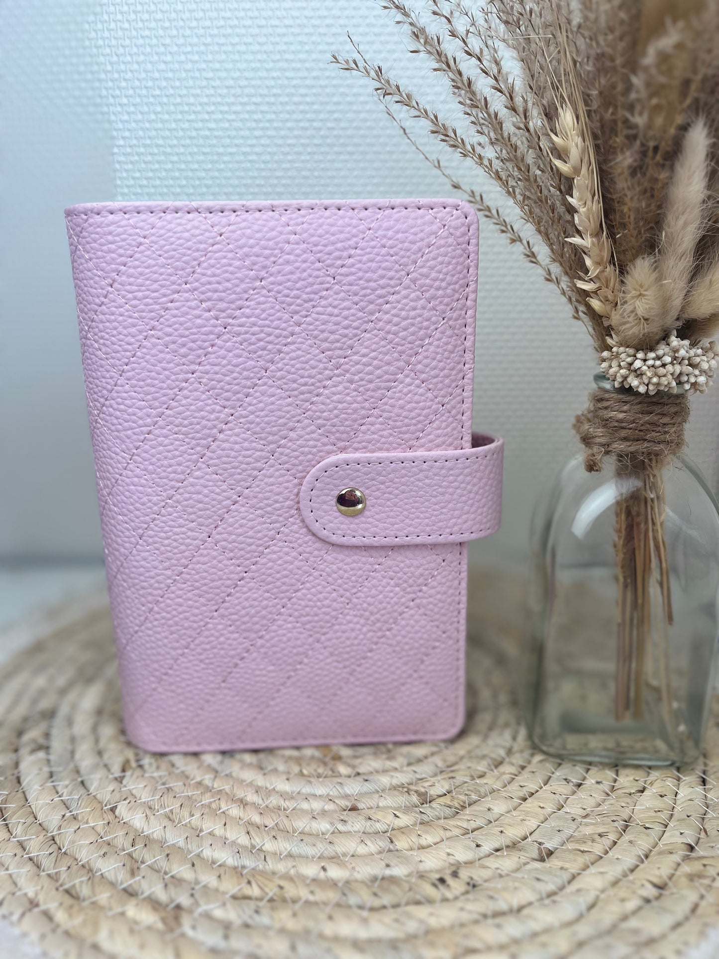 Luxe pebble binder baby roze