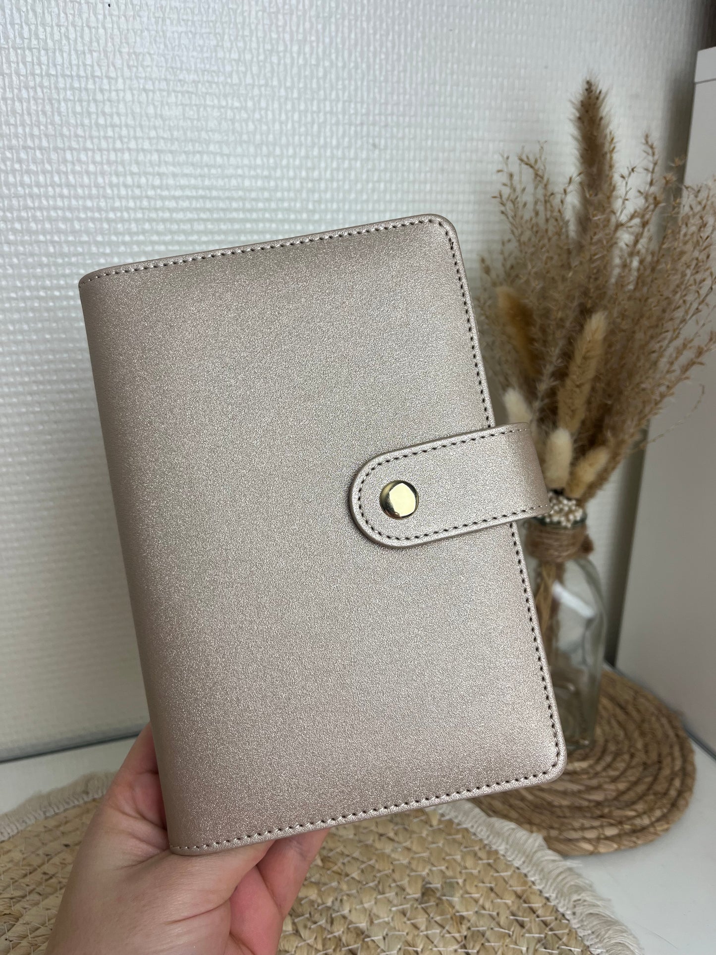 Boodschappen binder metallic A6