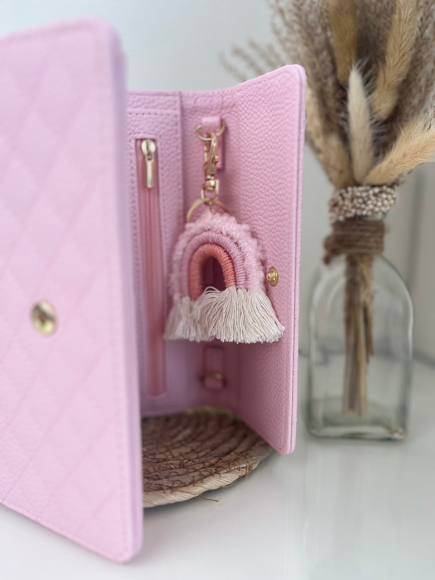 Luxe envelop binder pebble Babypink