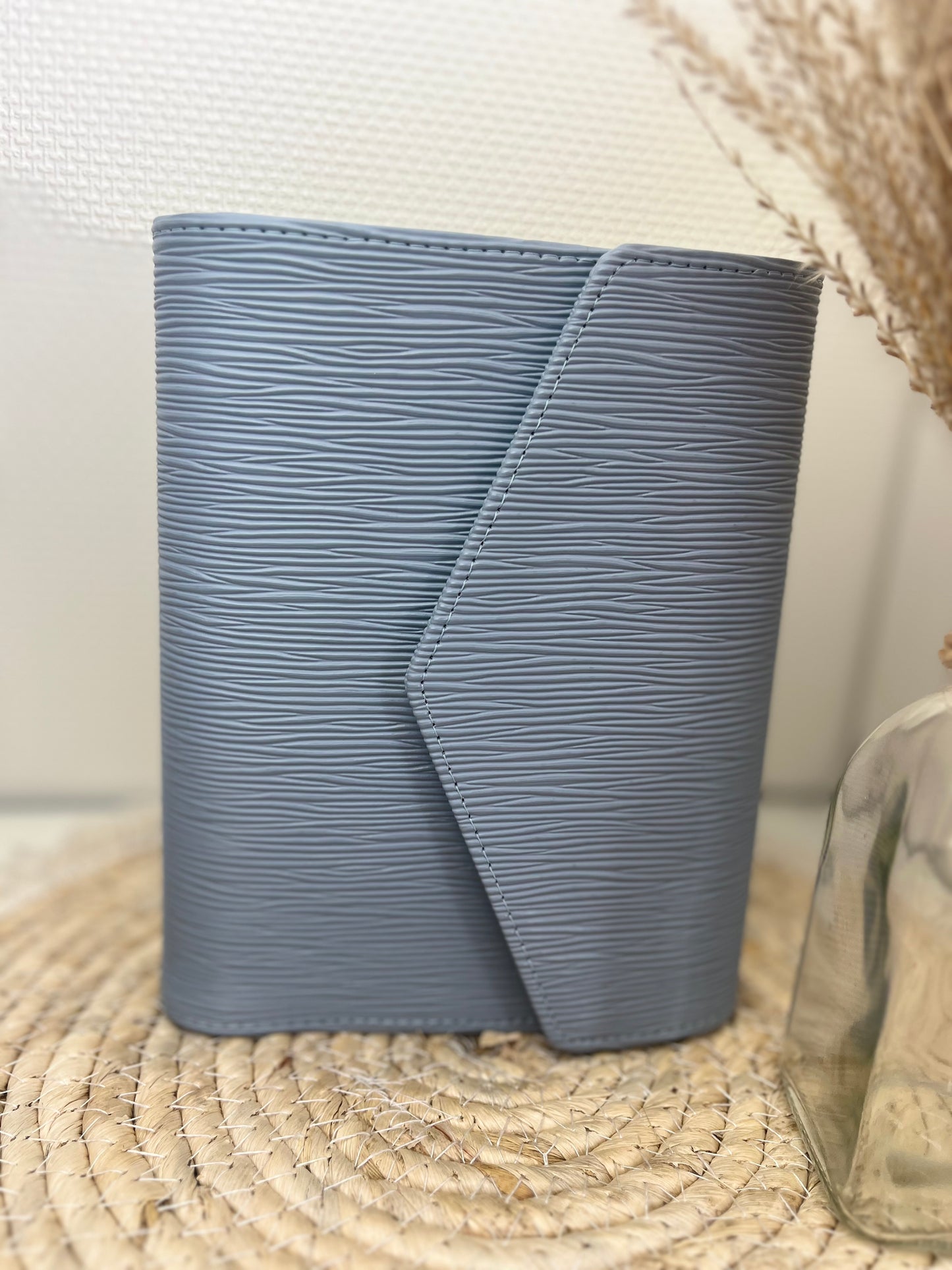 Envelope binder jeans blauw