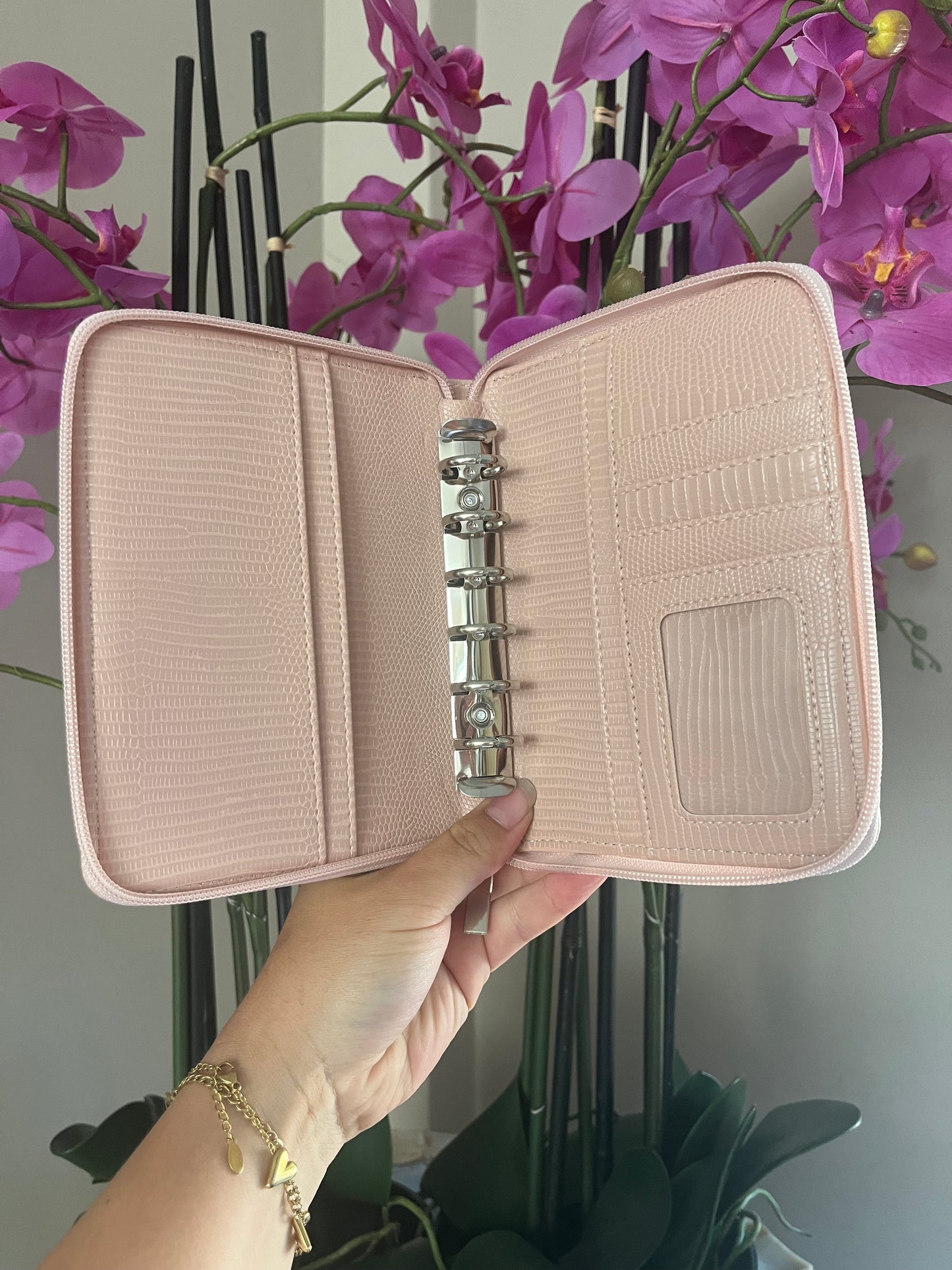 A7 rits binder roze