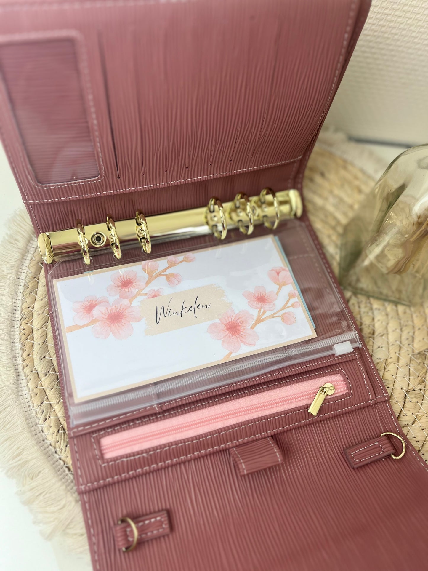 Envelope binder mauve