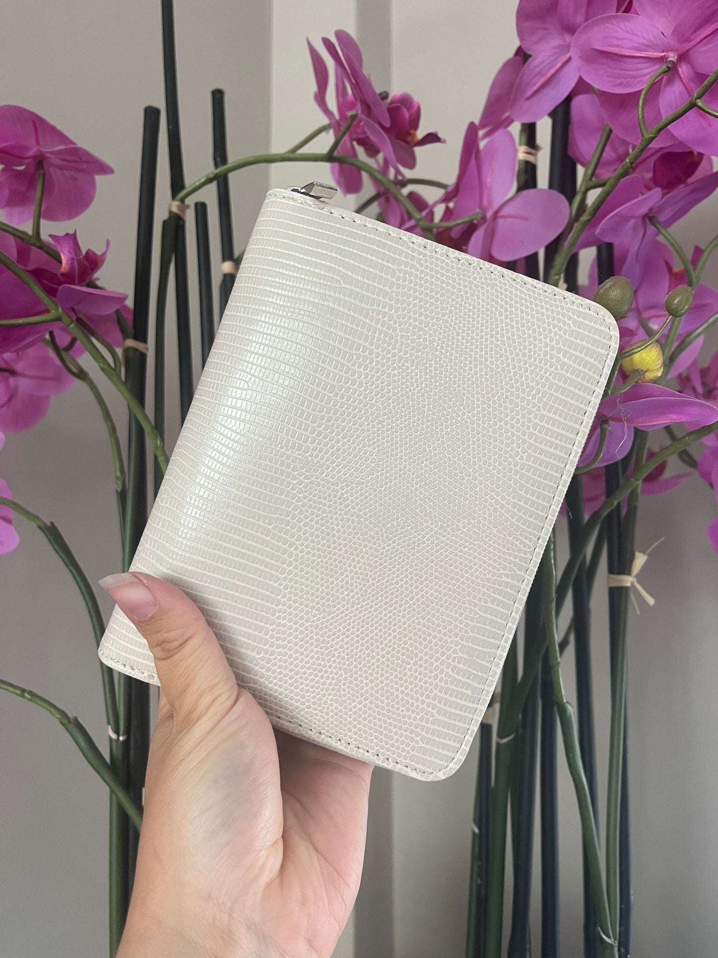A7 rits binder beige