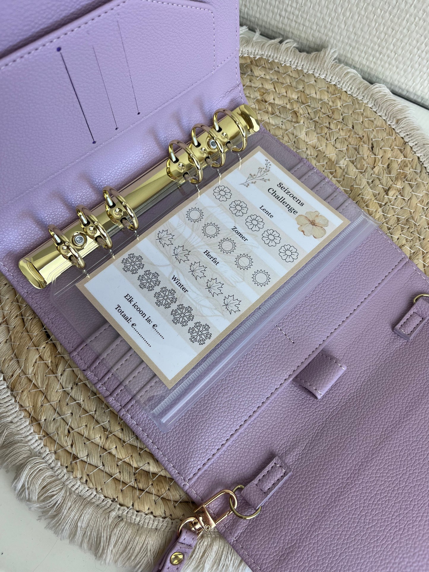 Diva A6 binder mint groen