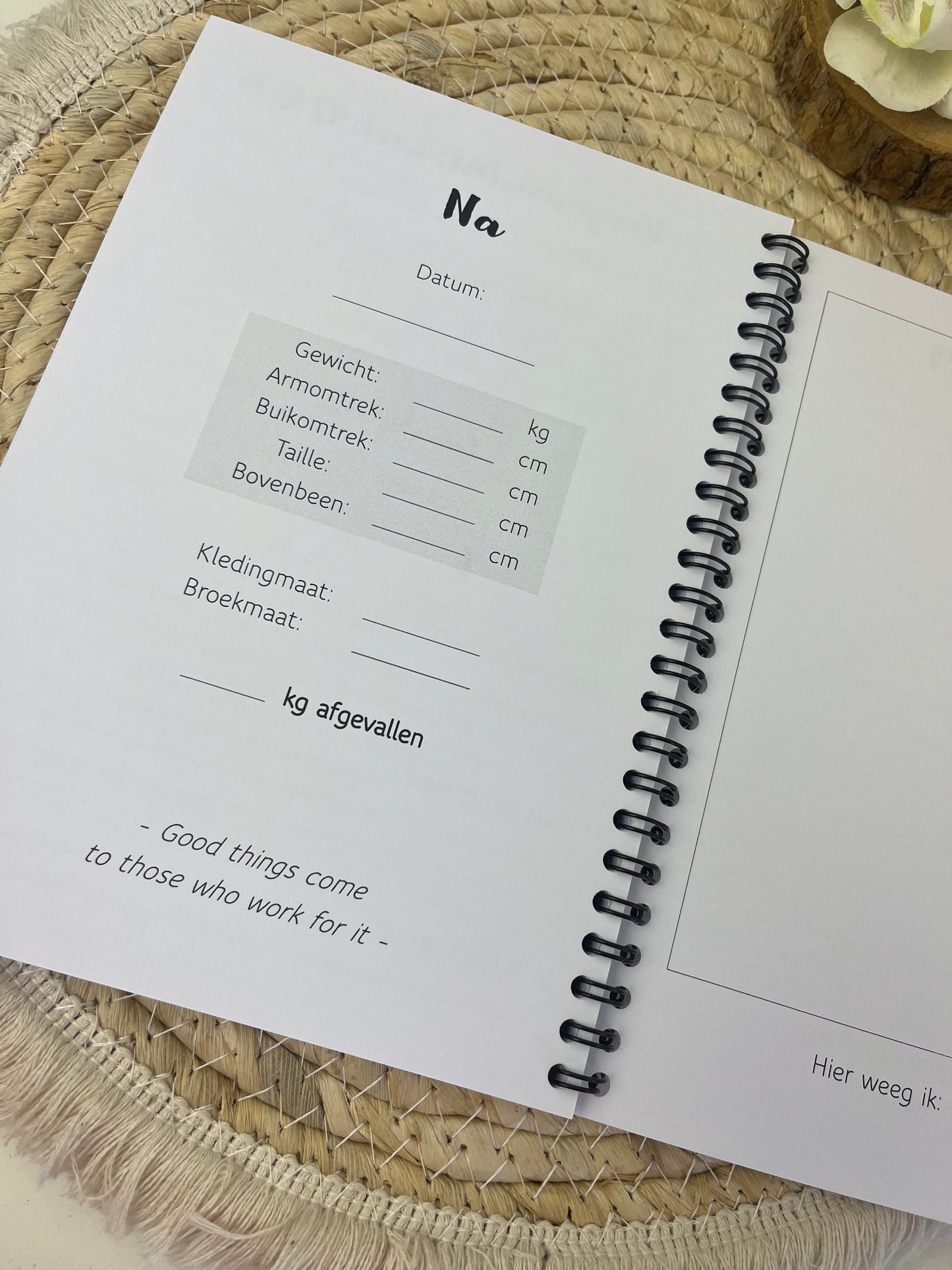 Afslank dagboek