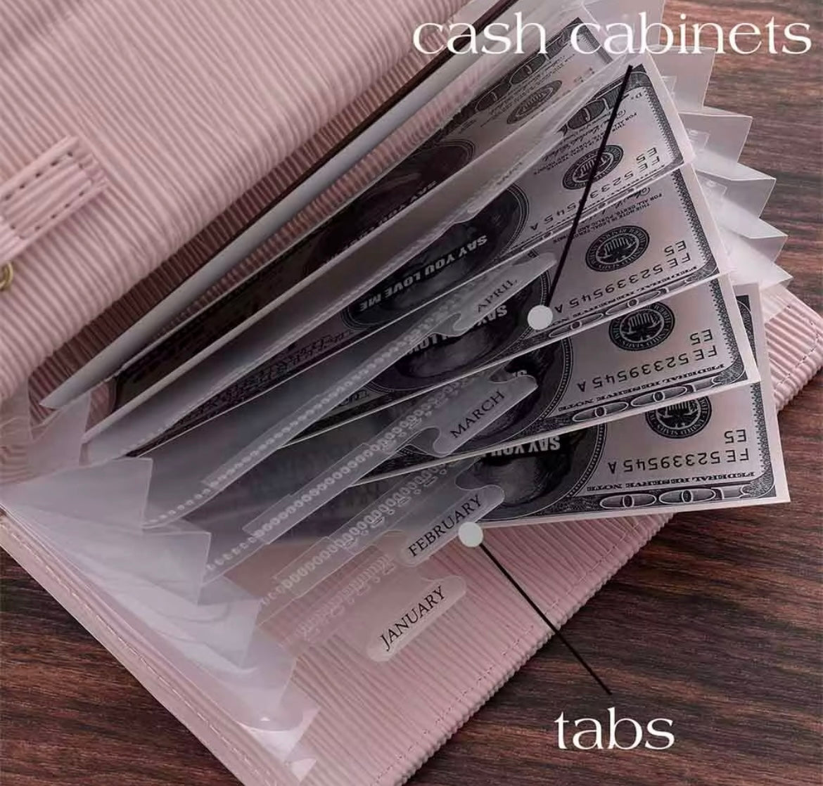 A7 tab portemonnee binder