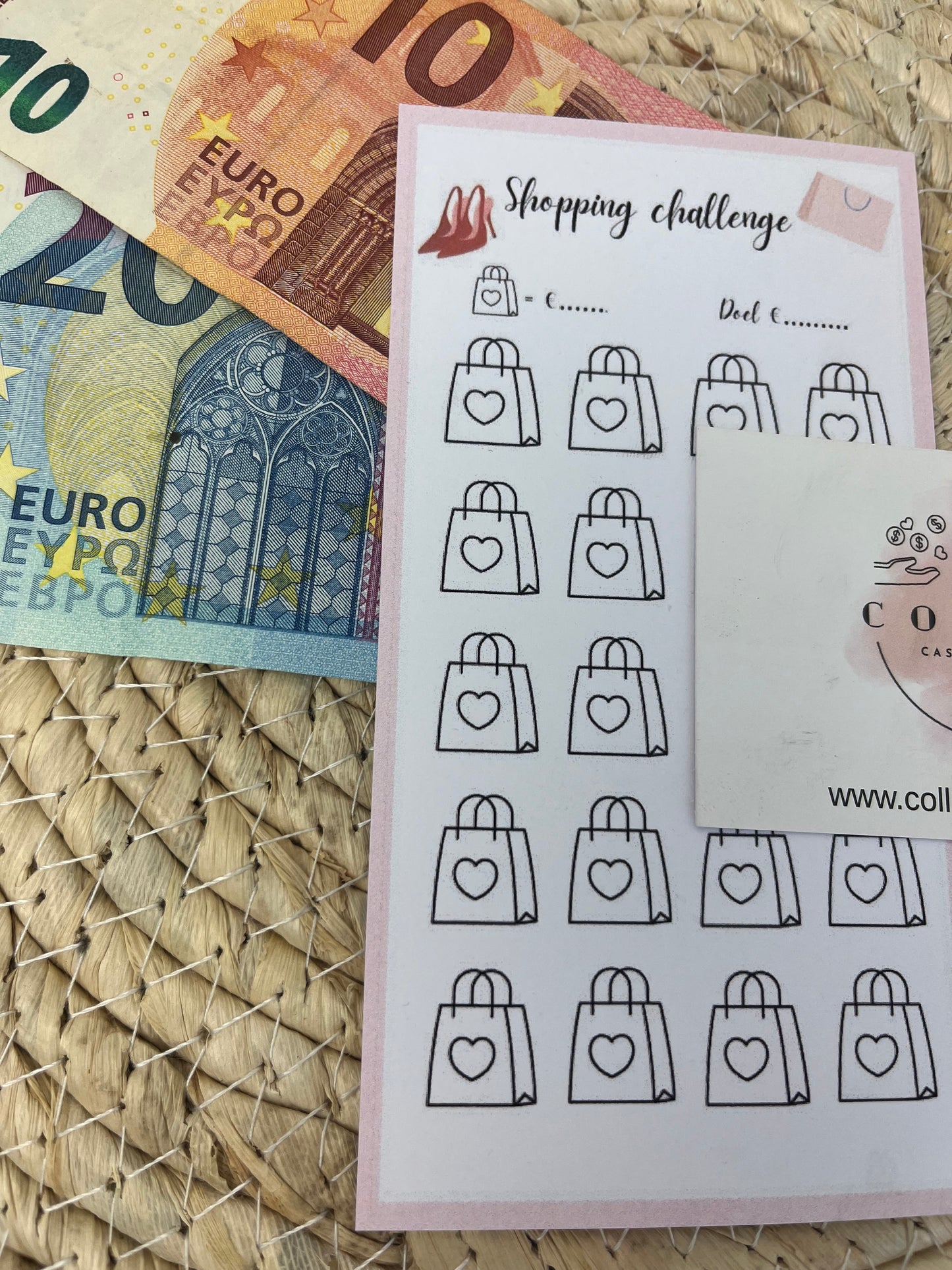 Shopping challenge zelf te bepalen bedrag