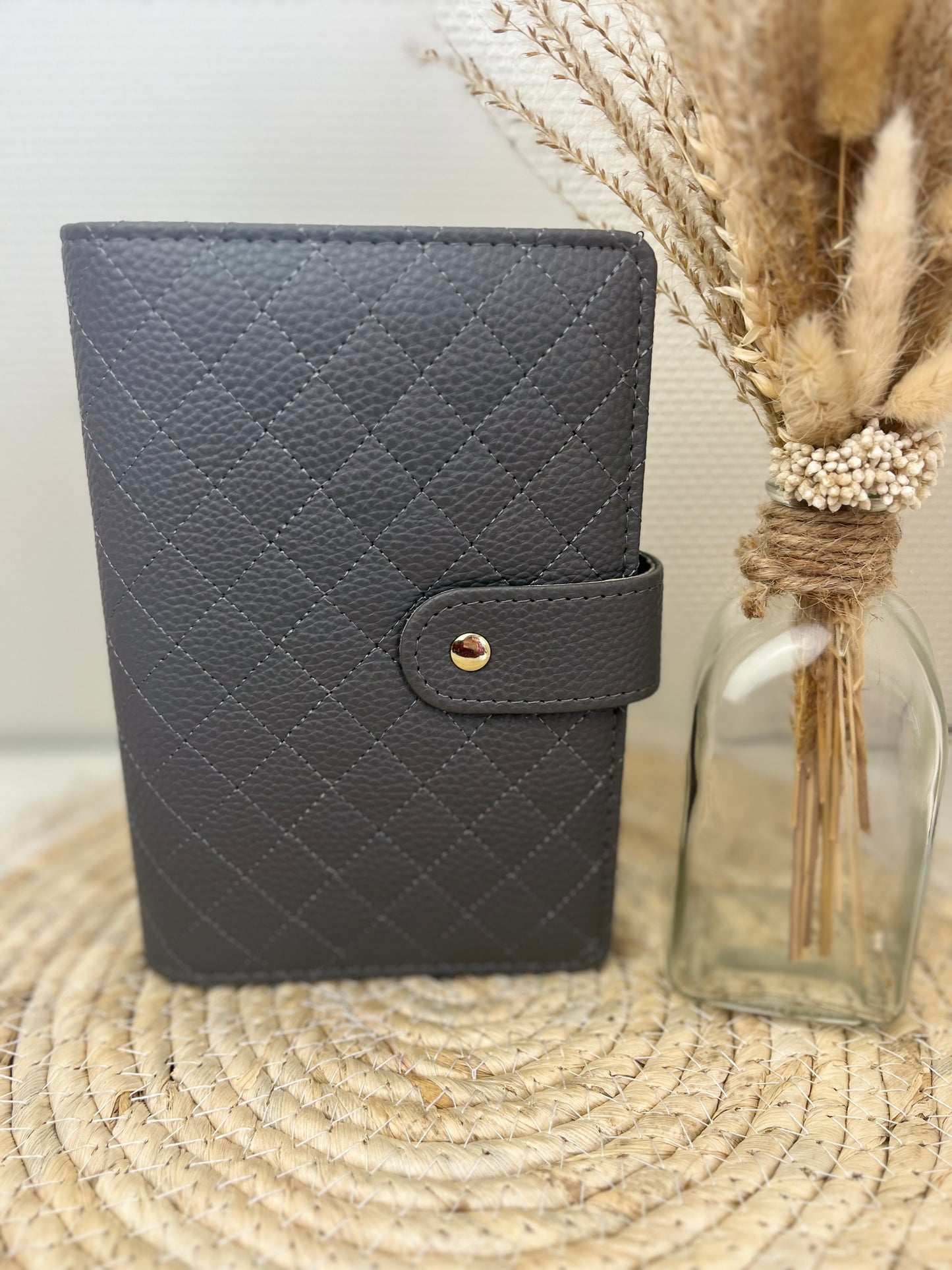 Luxe pebble binder antraciet