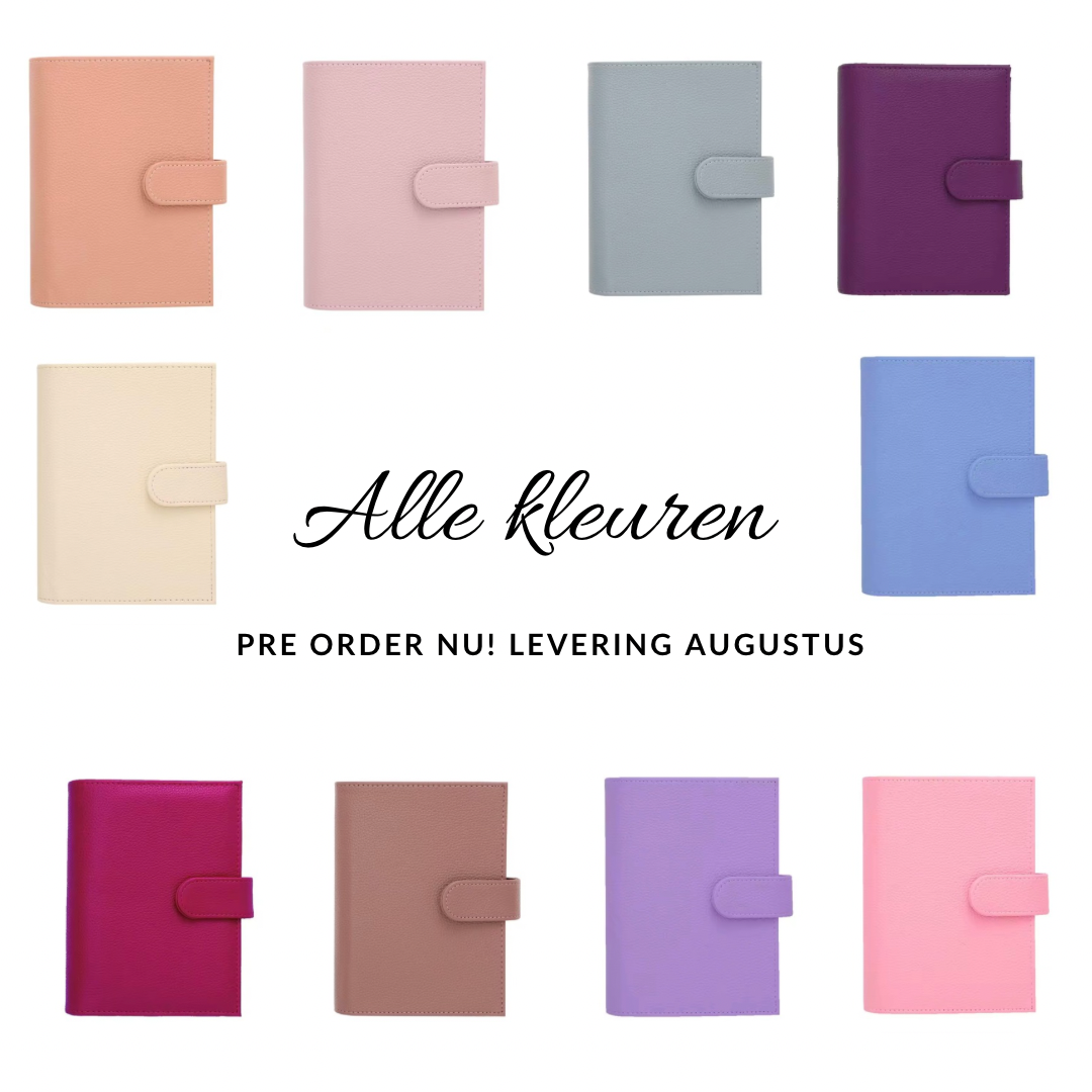 Pre order lederen binder A6