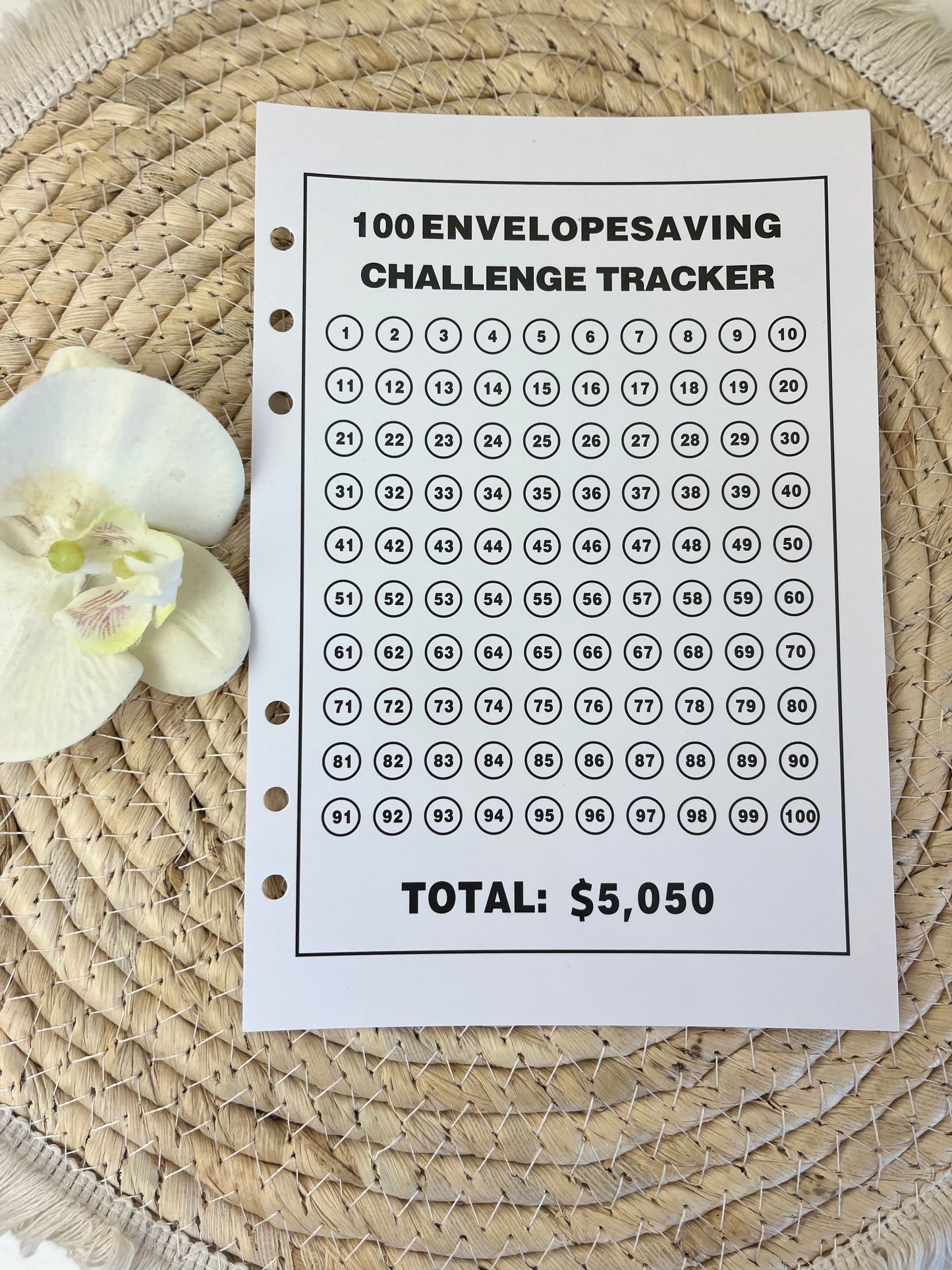 Invul blad 100 enveloppe