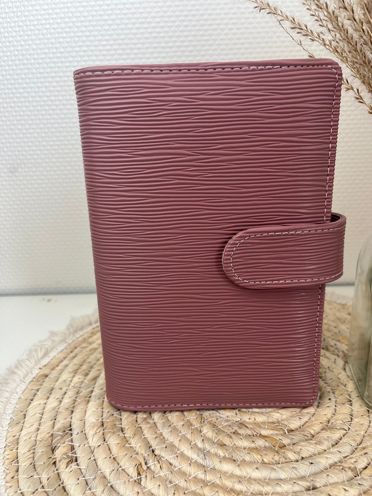 Saffiano binder mauve