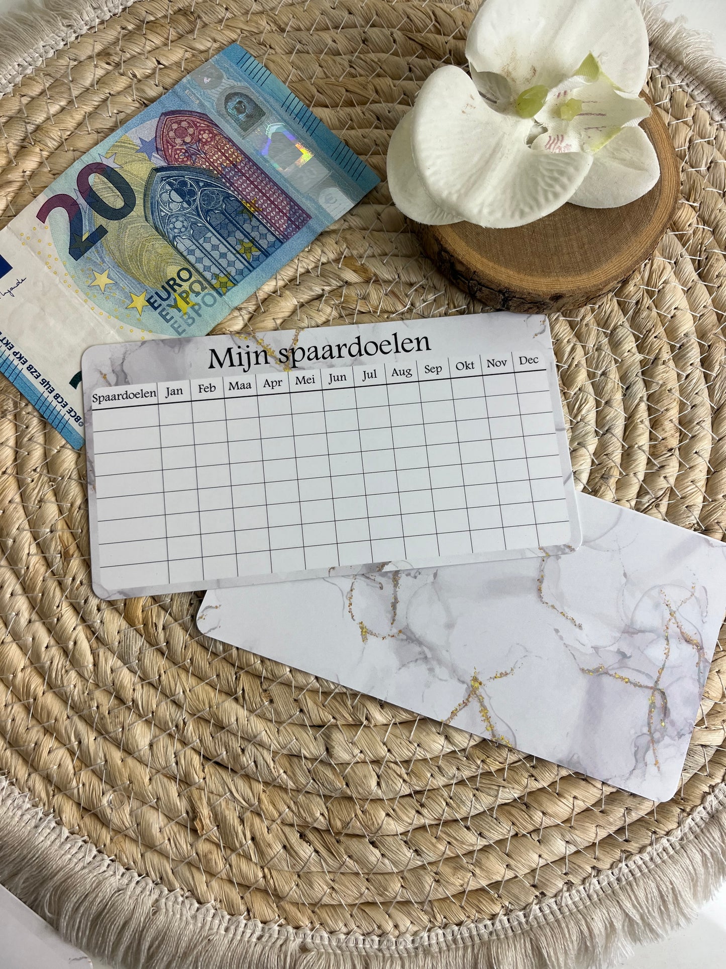 Spaardoelen A5 marble