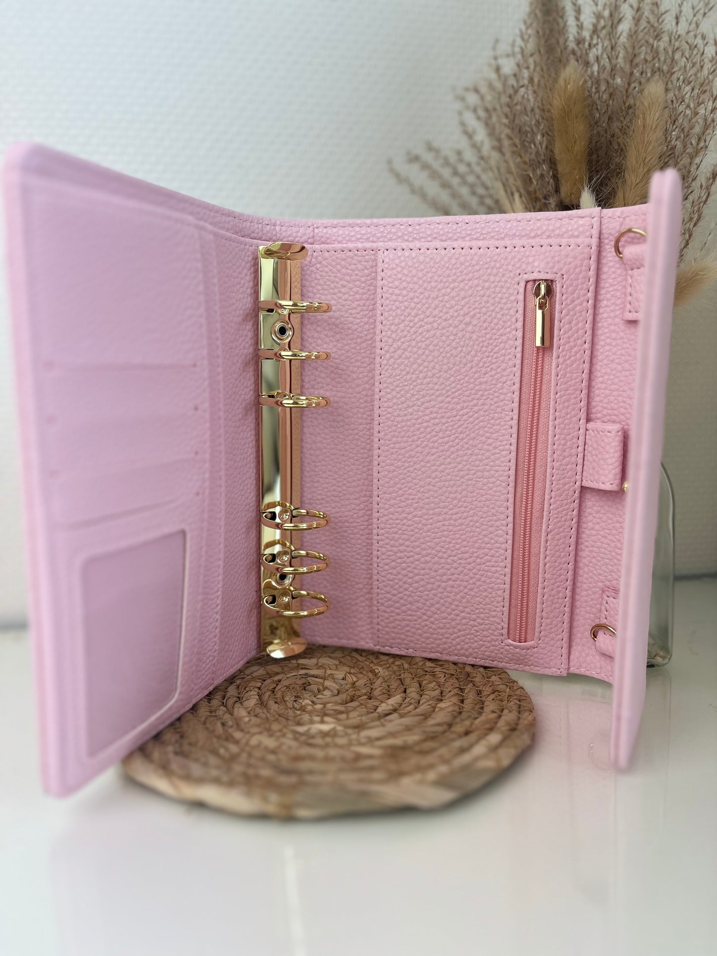 Luxe envelop binder pebble Babypink