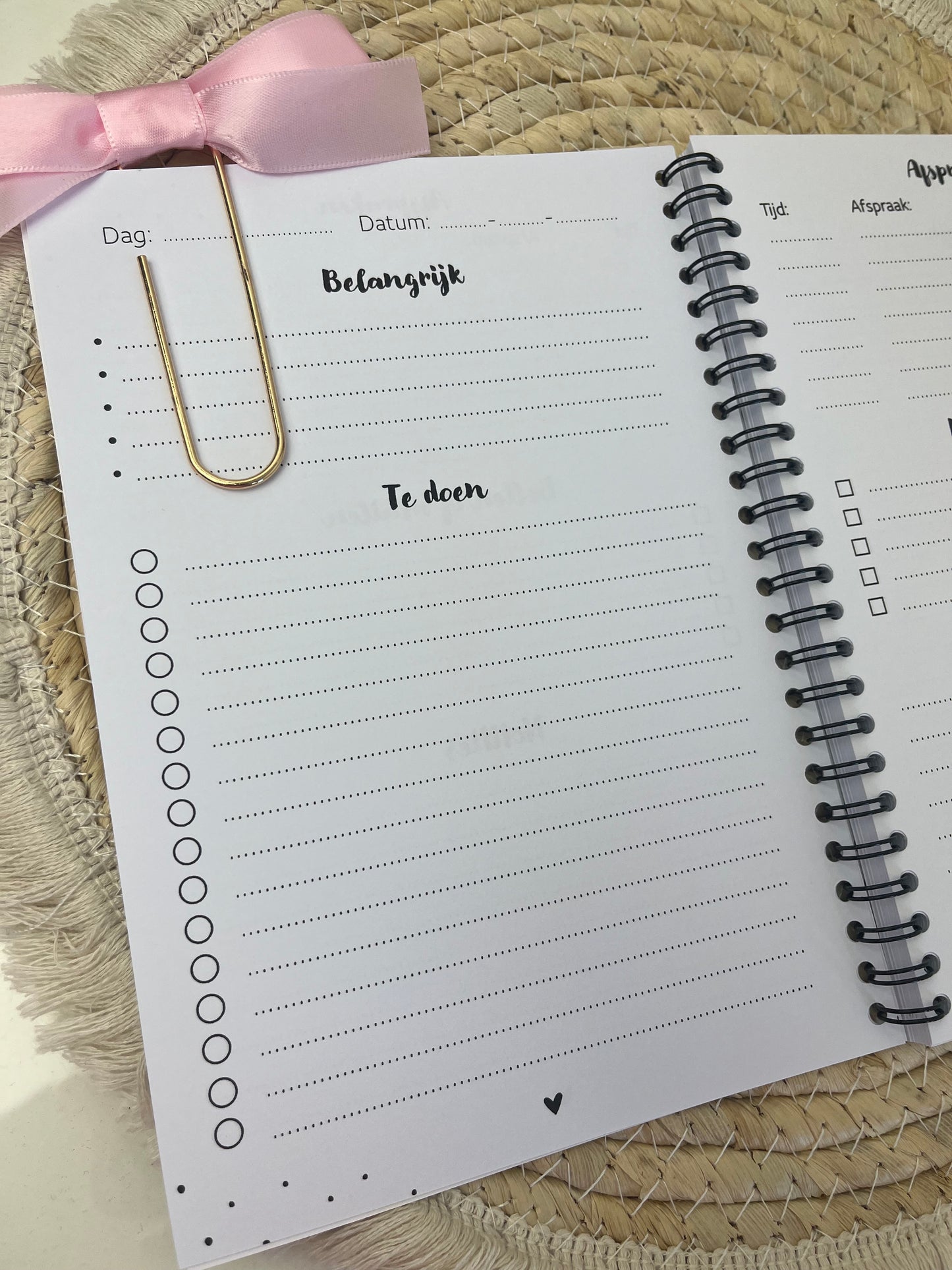 Werk planner / persoonlijk planner