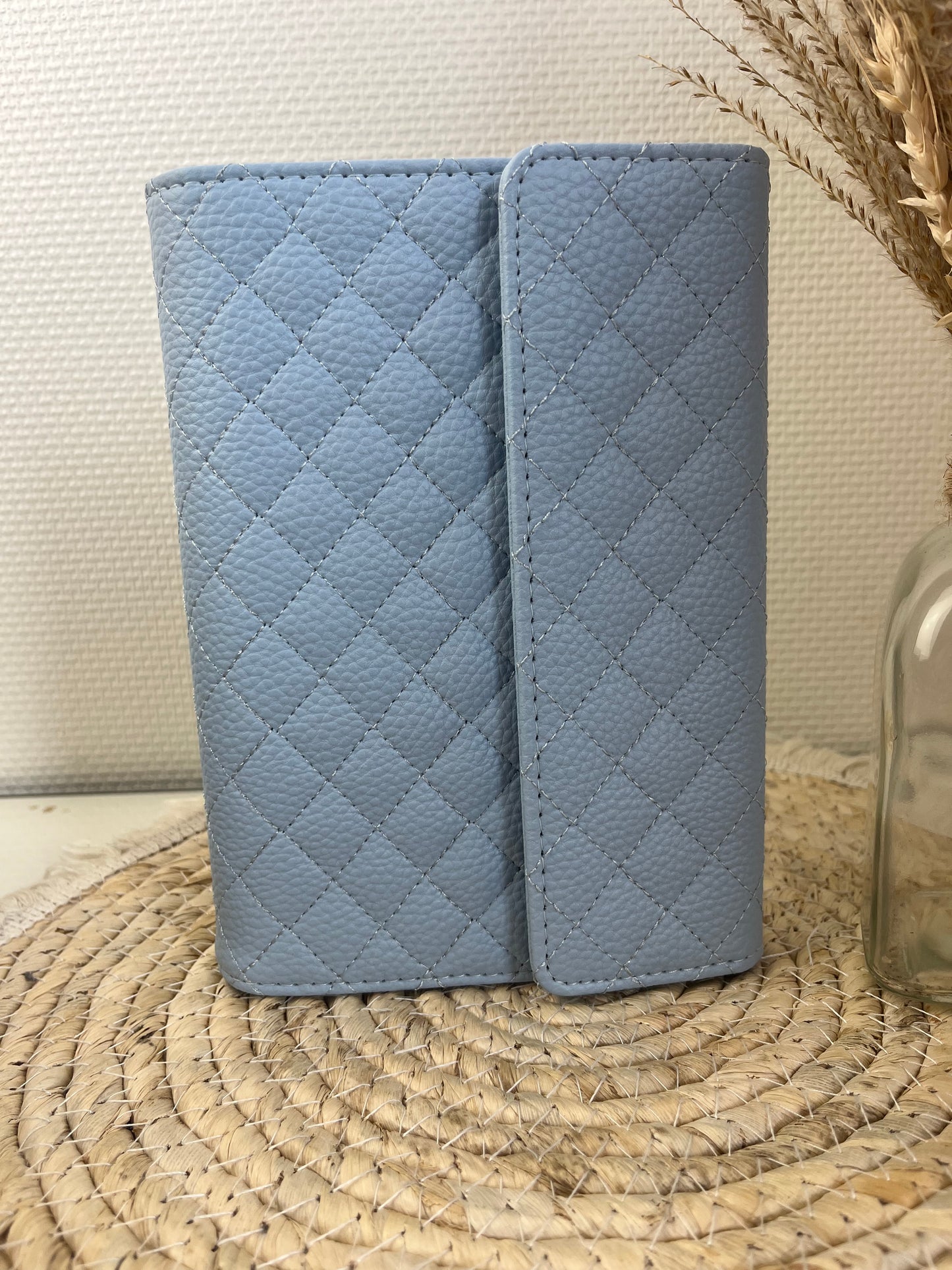 Luxe envelop binder pebble blauw