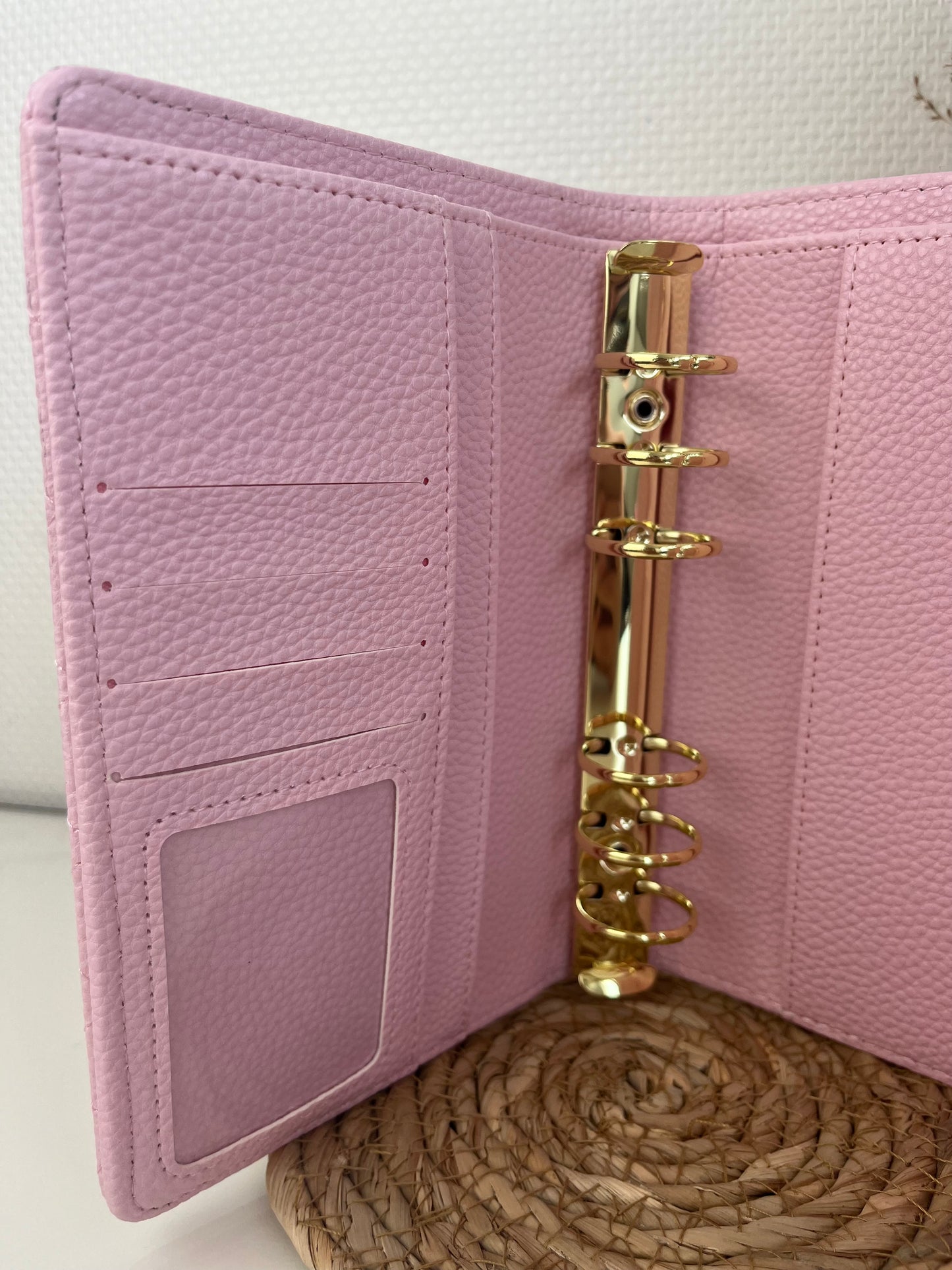 Luxe envelop binder pebble Babypink