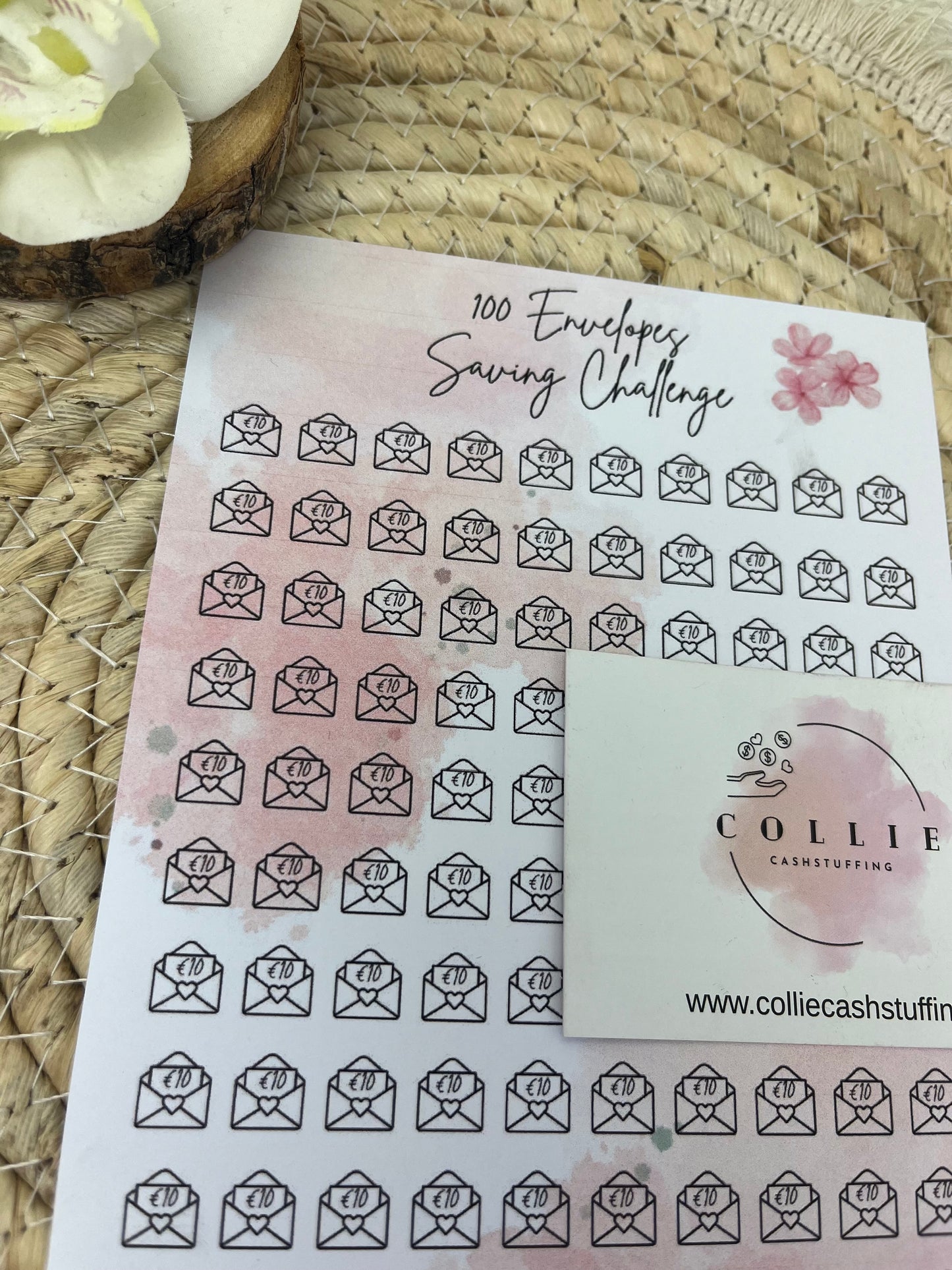 A5 100 enveloppe challenge €10
