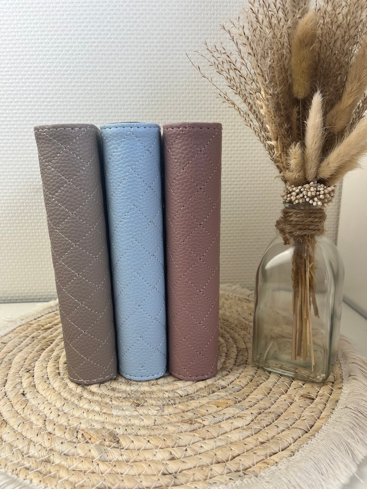 Luxe envelop binder pebble blauw