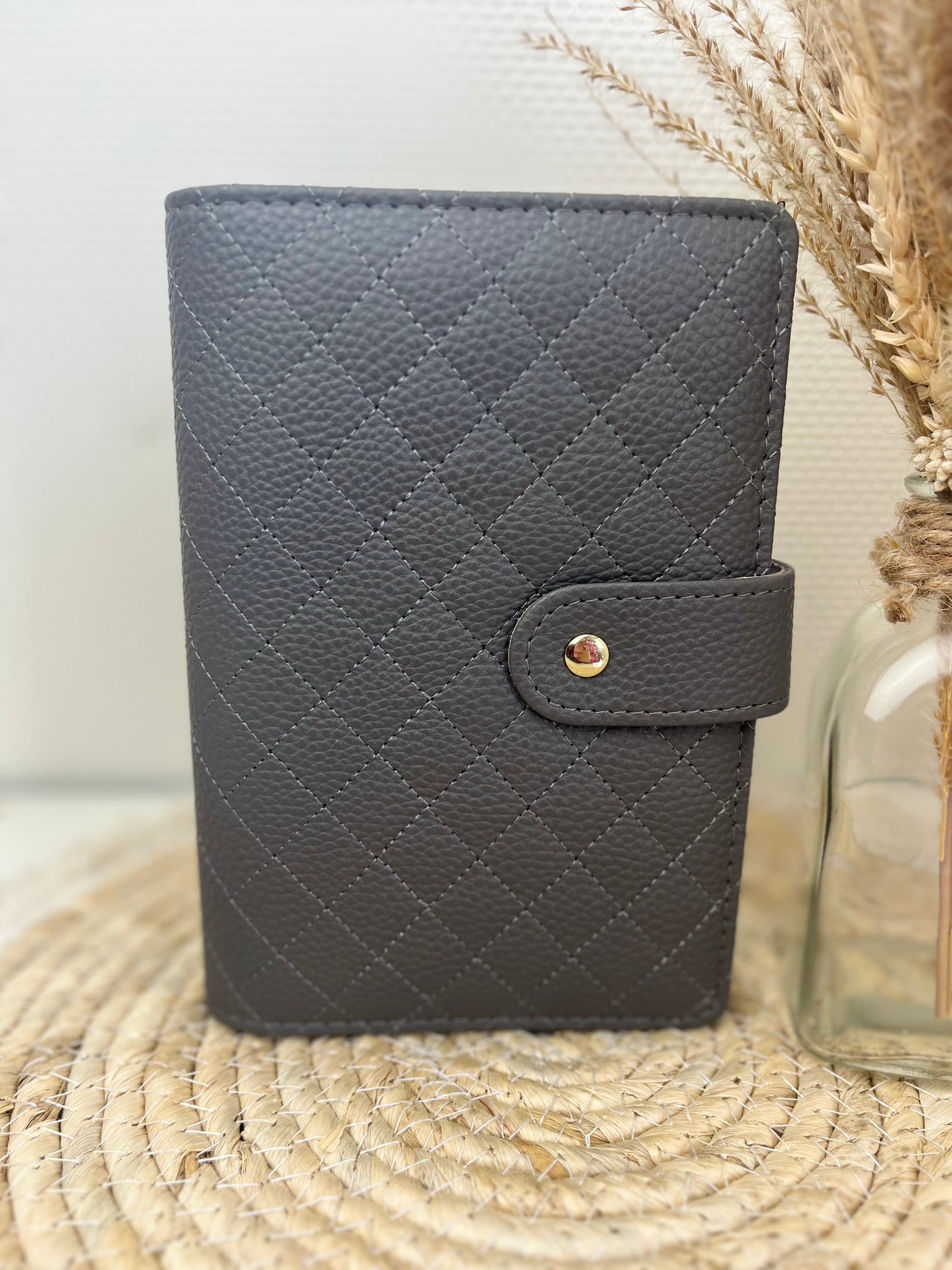 Luxe pebble binder antraciet