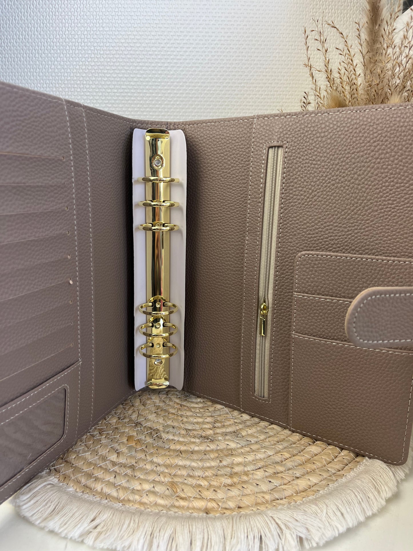 A5 Elegance binder taupe