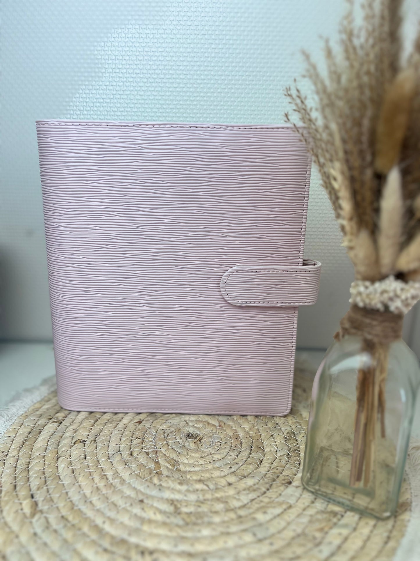 Luxe binder A5 baby roze