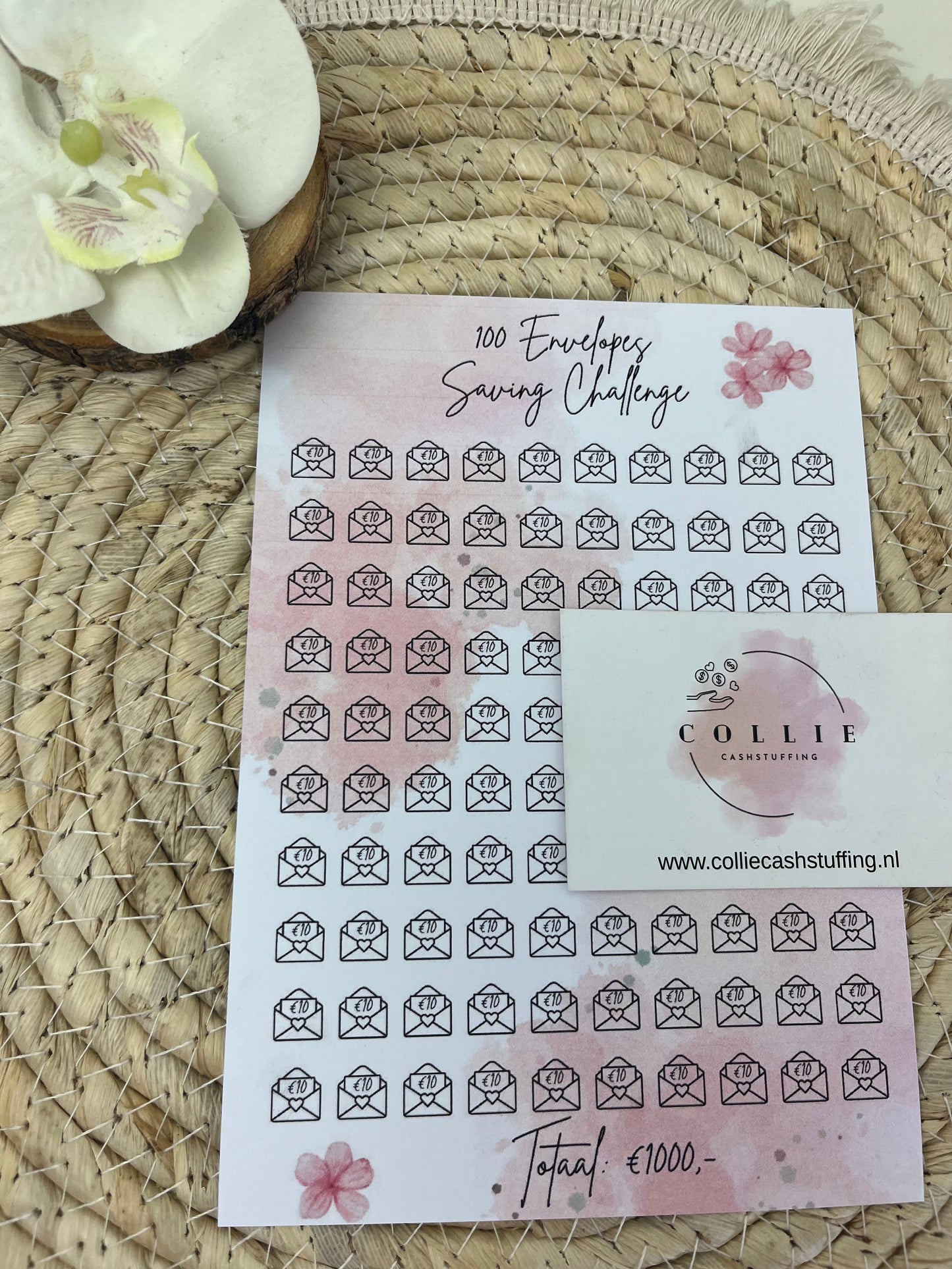 A5 100 enveloppe challenge €10