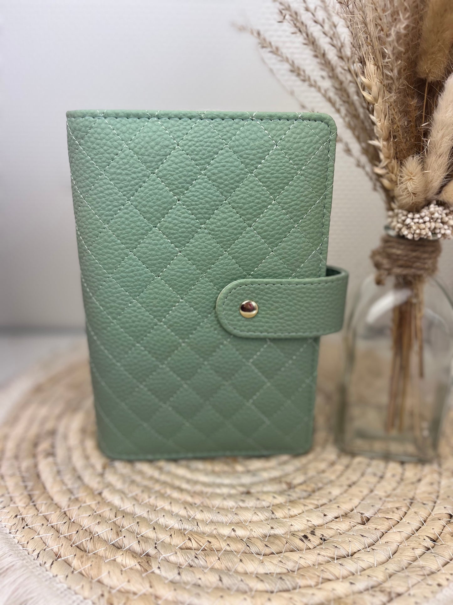 Luxe pebble binder groen