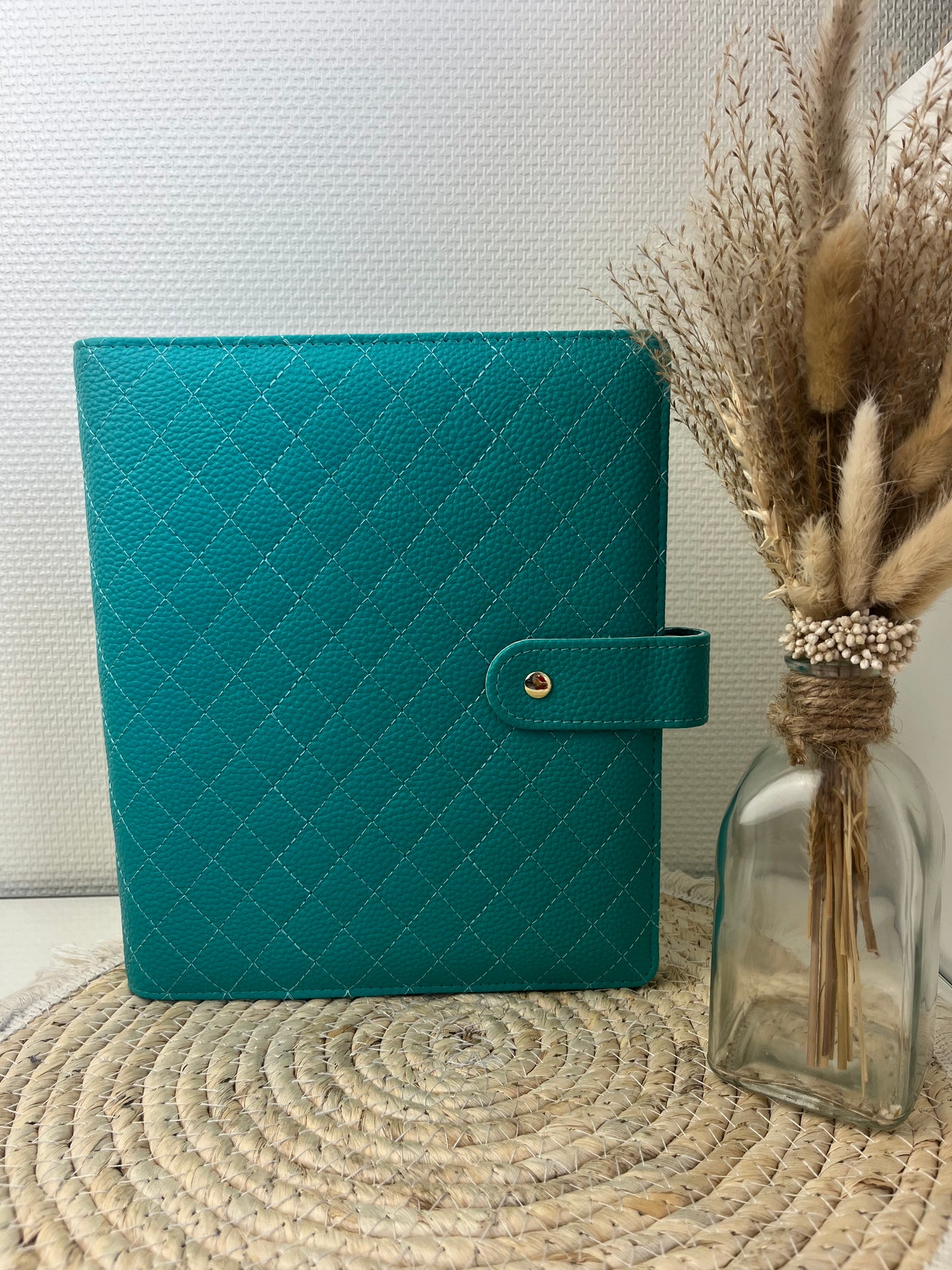 Luxe pebble binder A5 Turquoise