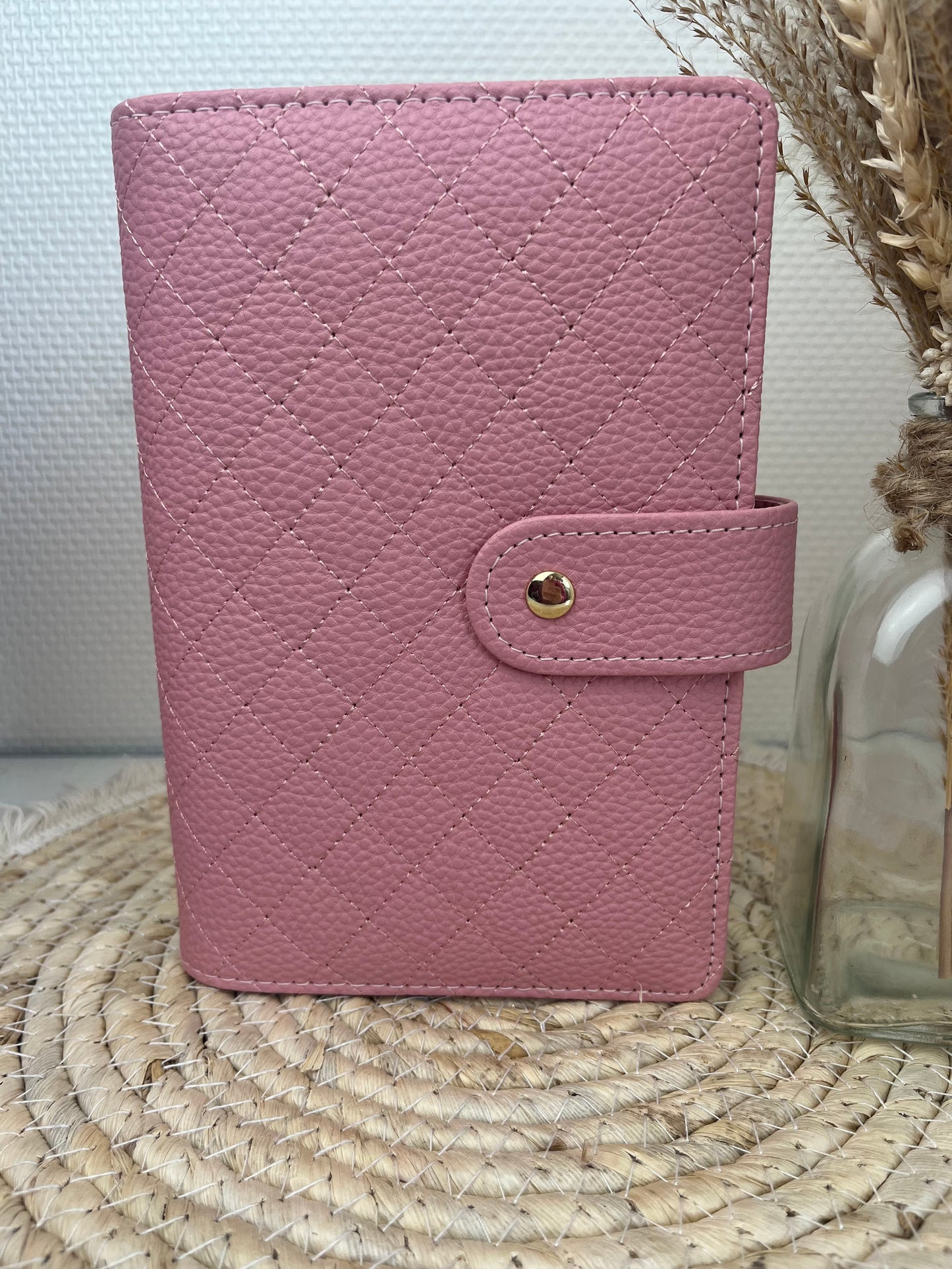 Luxe pebble binder roze