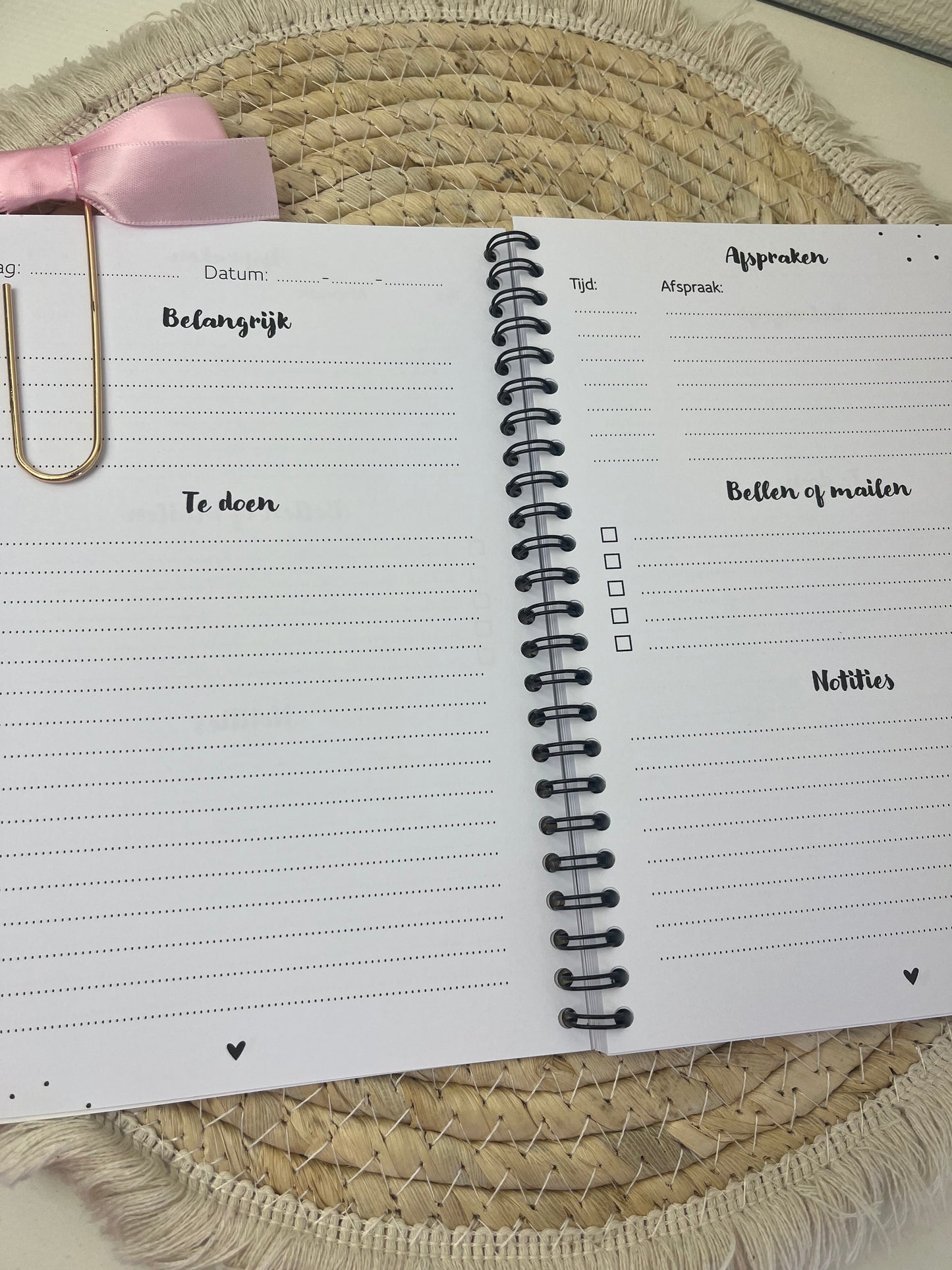 Werk planner / persoonlijk planner