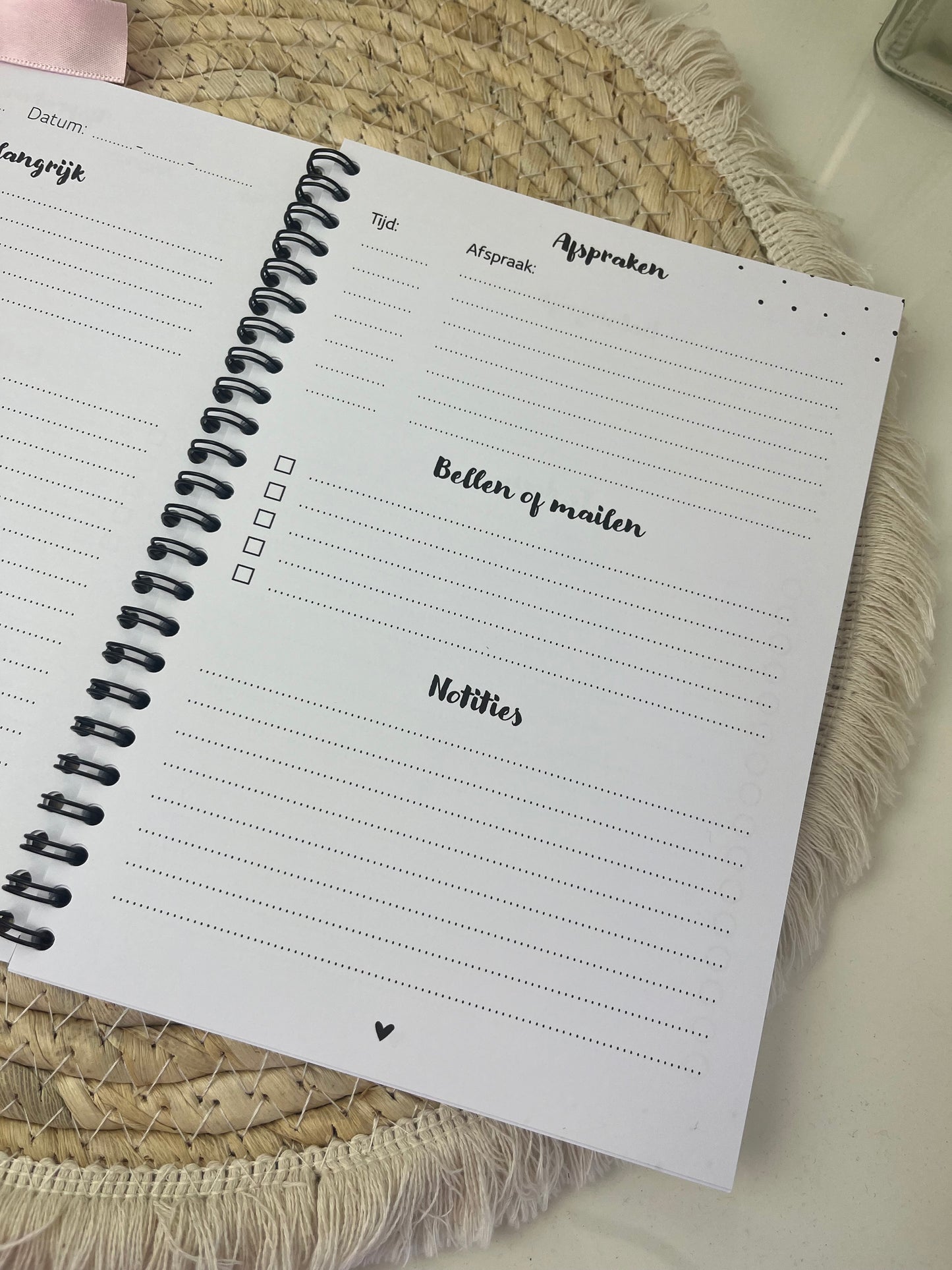 Werk planner / persoonlijk planner