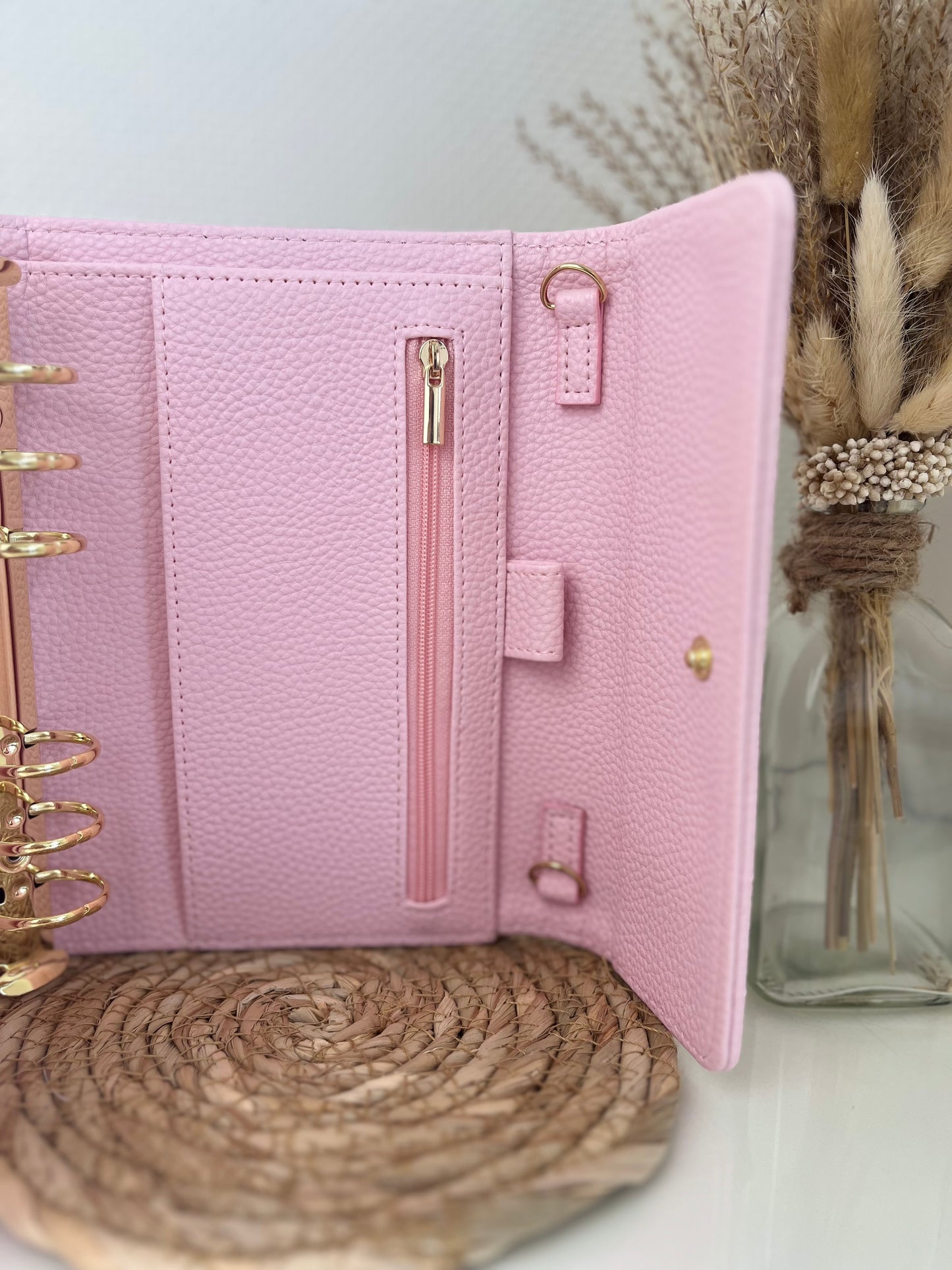Luxe envelop binder pebble Babypink