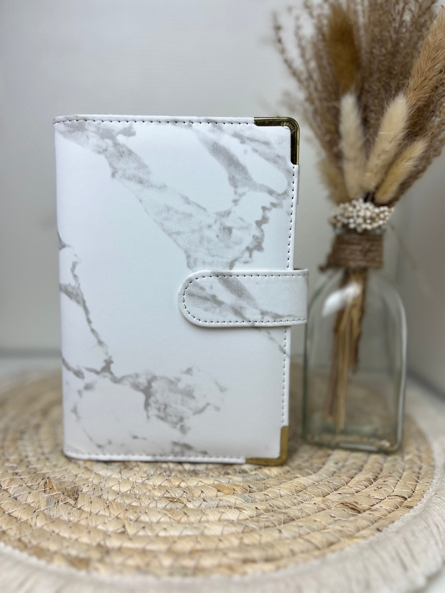 Binder marble wit met zippers