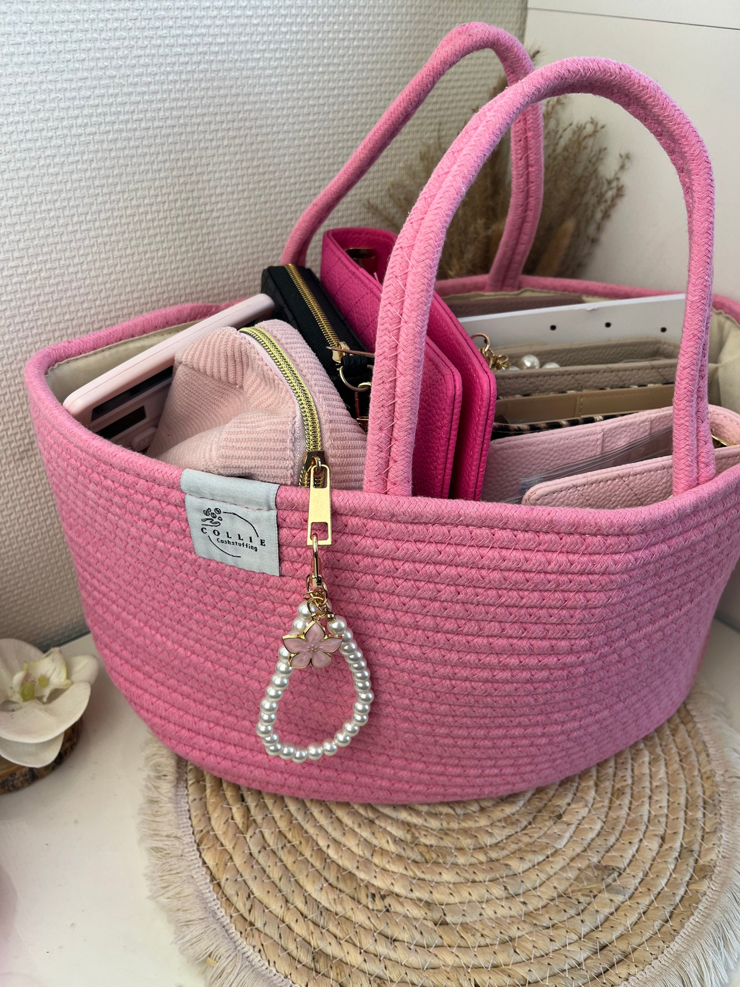 Budget basket/mand Barbie roze