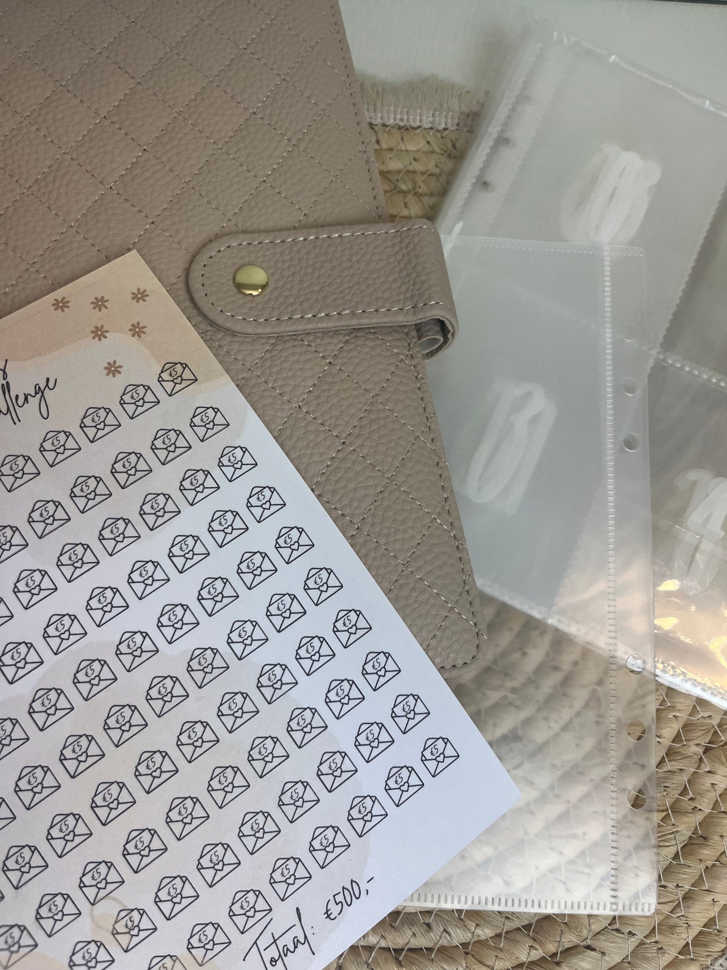Luxe 100 enveloppe set pebble