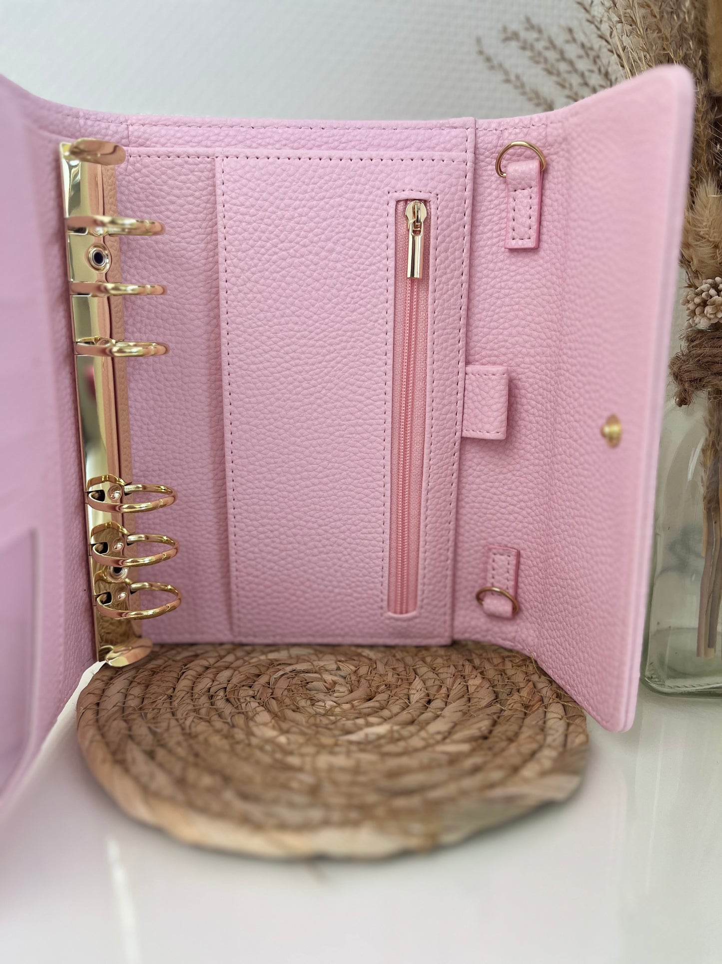 Luxe envelop binder pebble Babypink