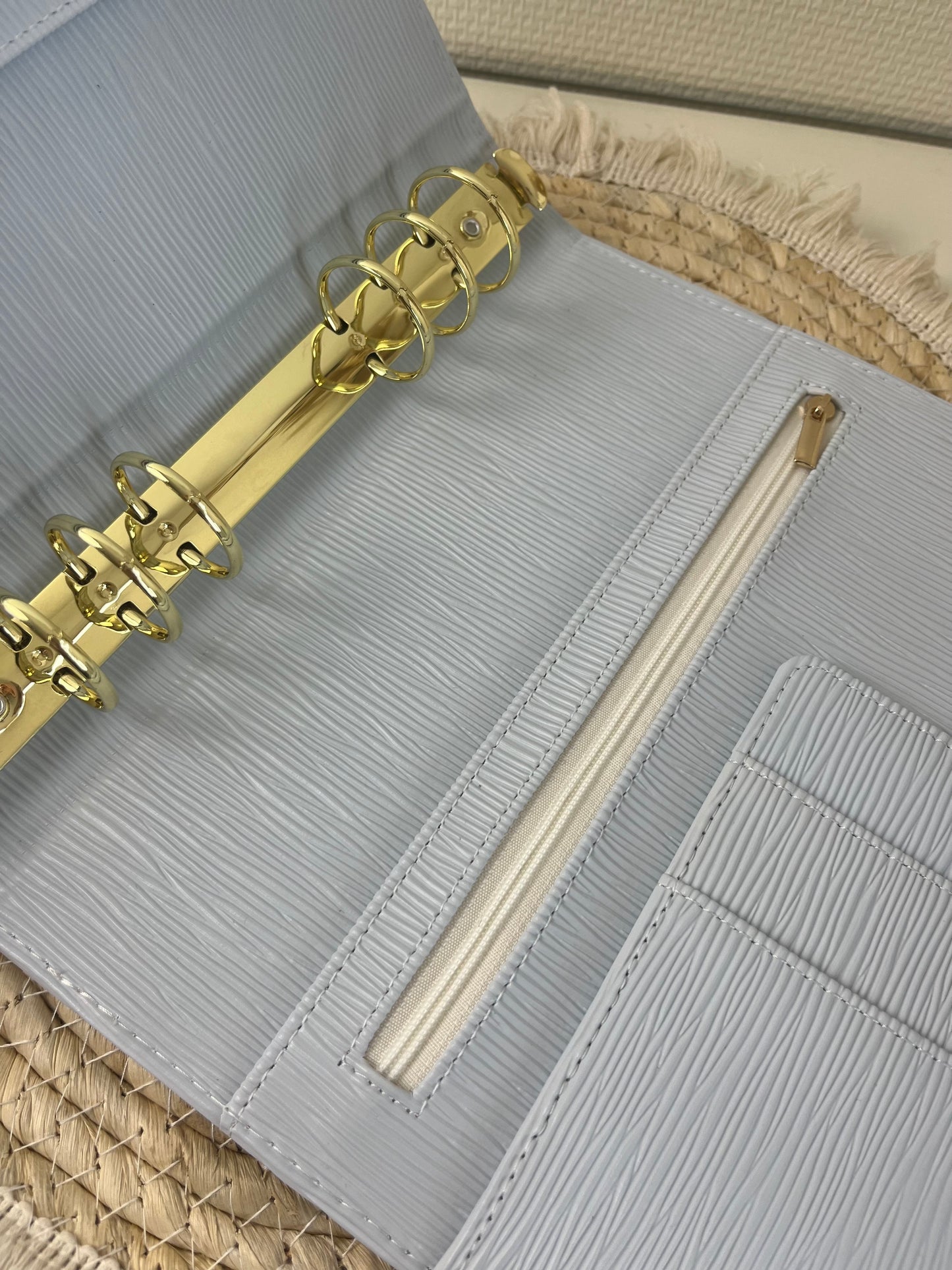 Luxe A5 binder ijsblauw