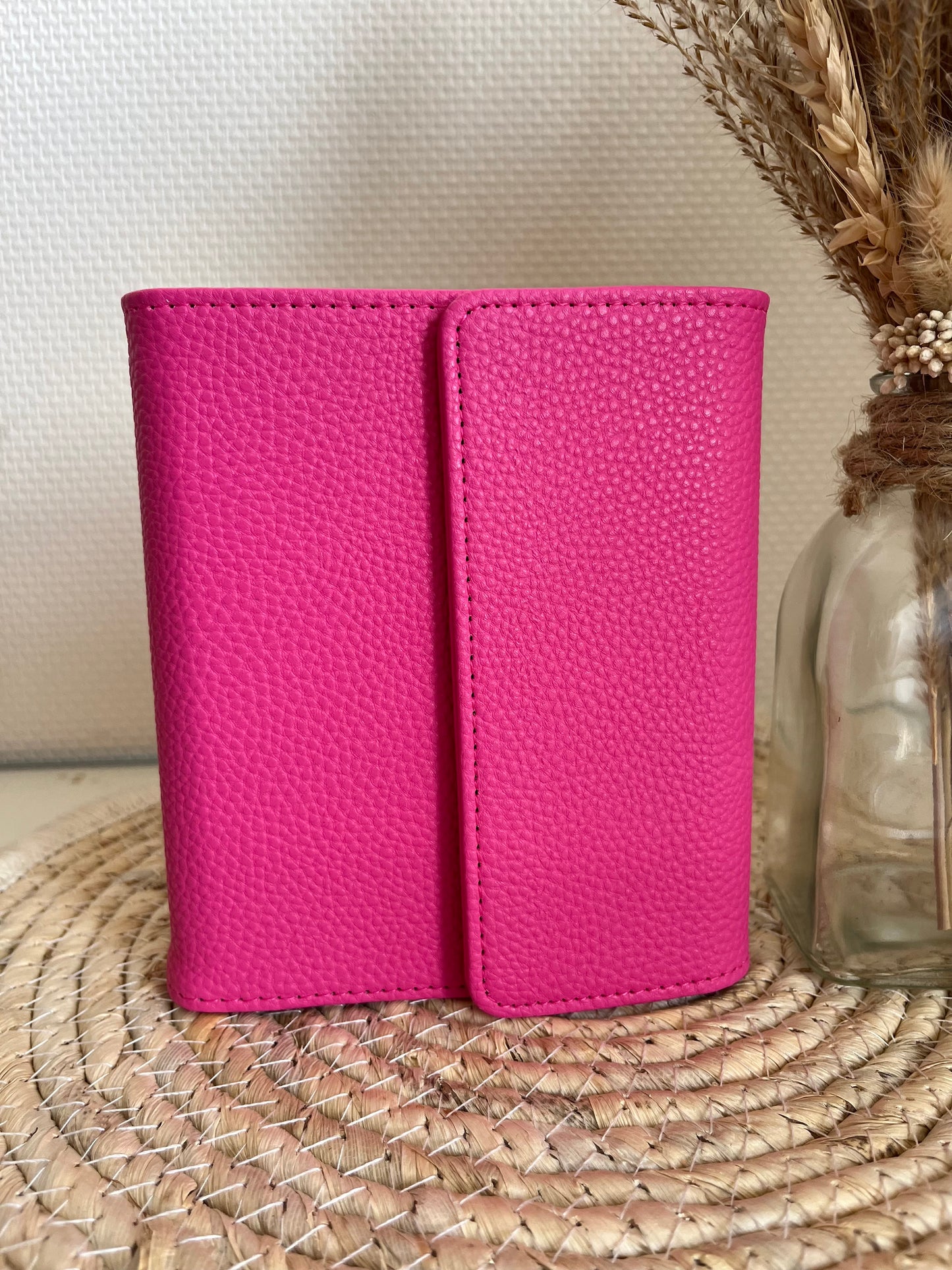 Luxe A7 portemonnee binder hotpink