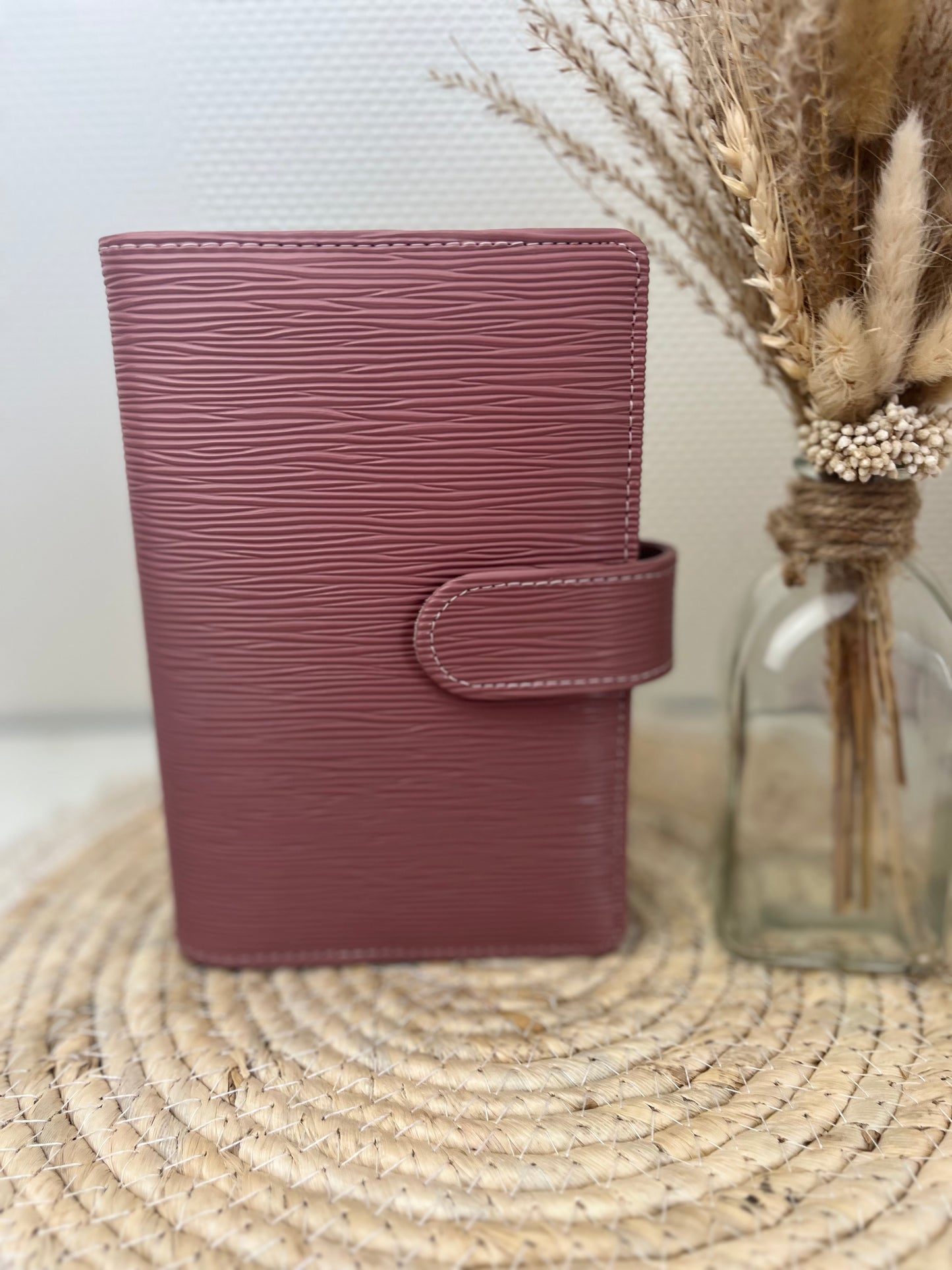 Saffiano binder mauve