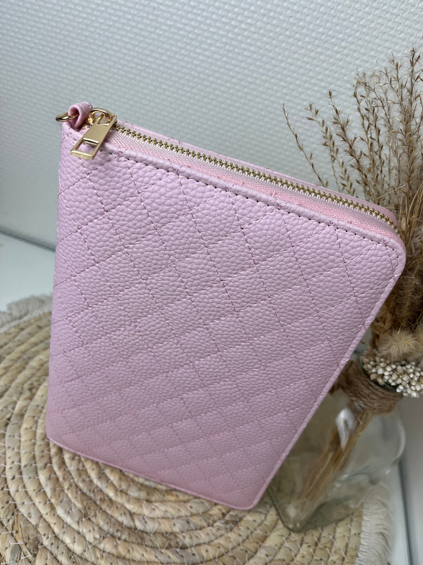 Luxe rits binder a6 babyroze