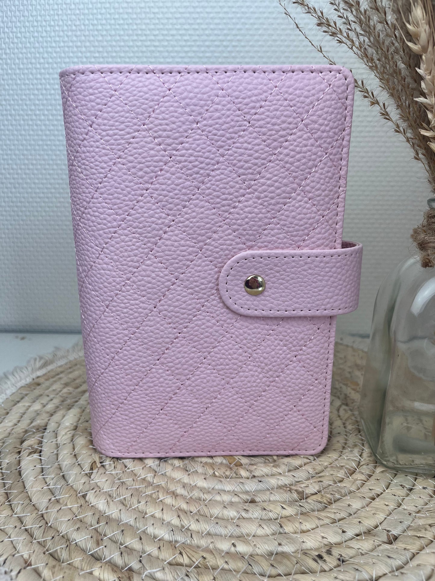 Luxe pebble binder baby roze