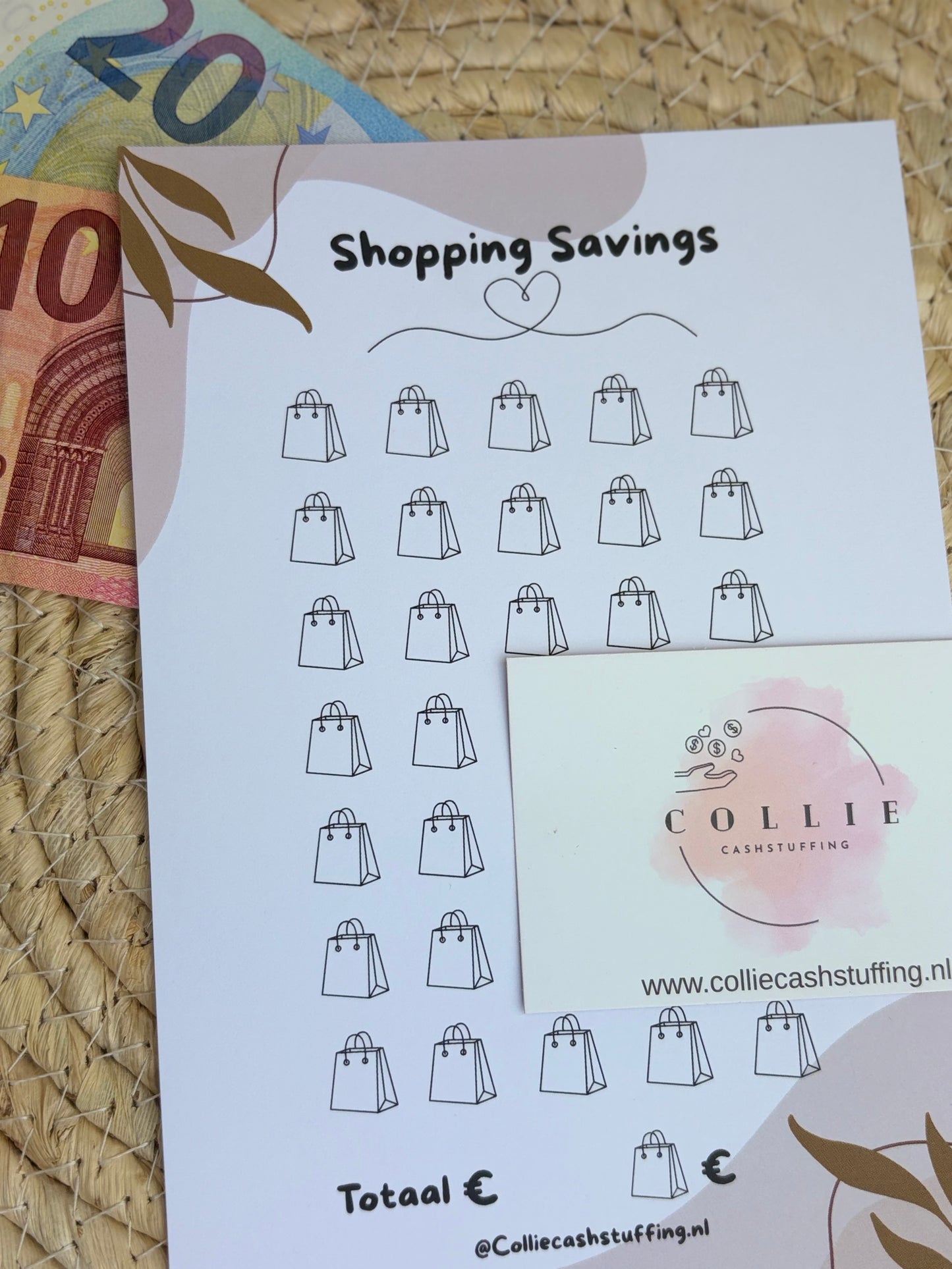 Shopping savings challenge japandi A5