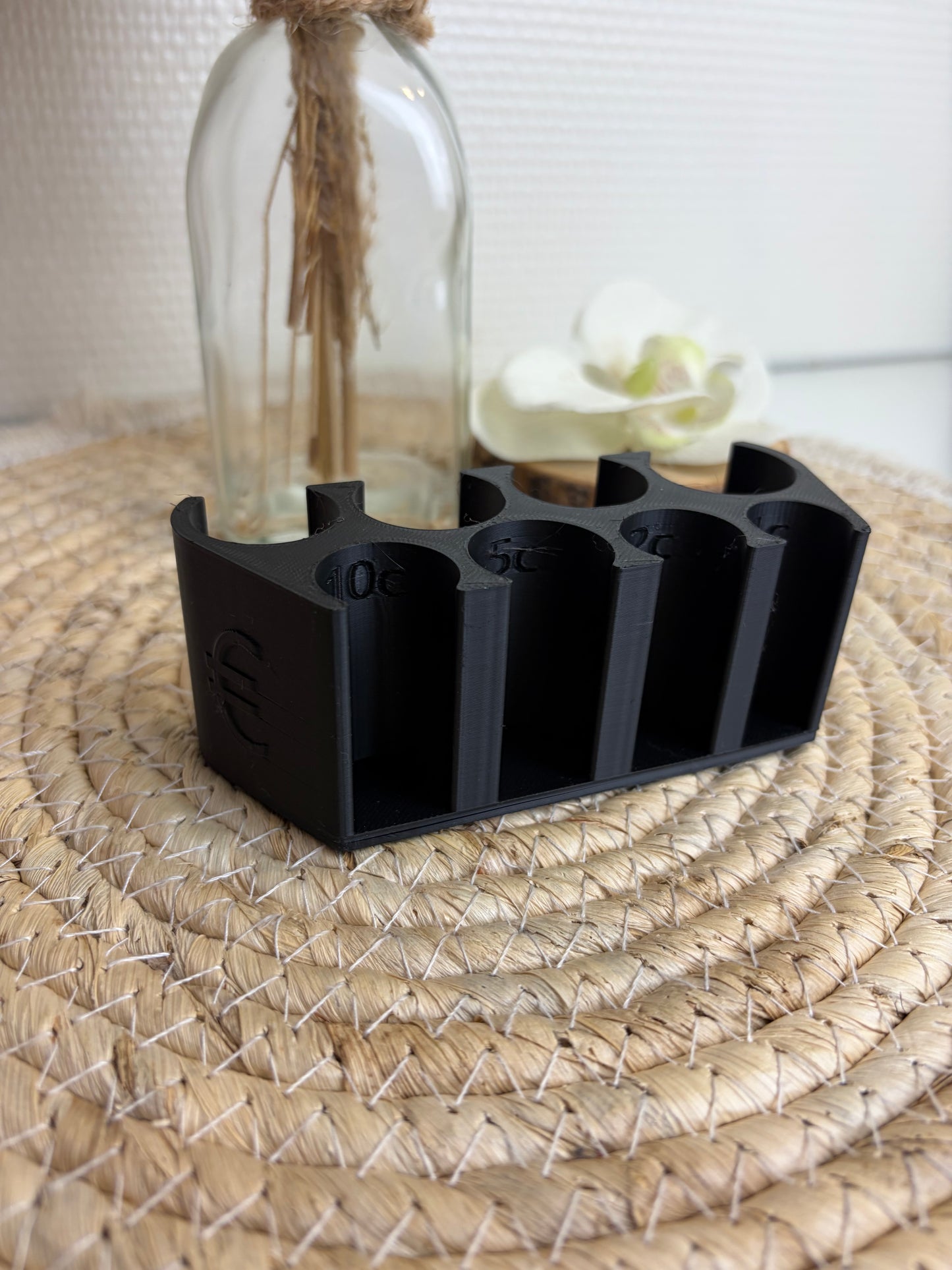 Munt geld organizer zwart