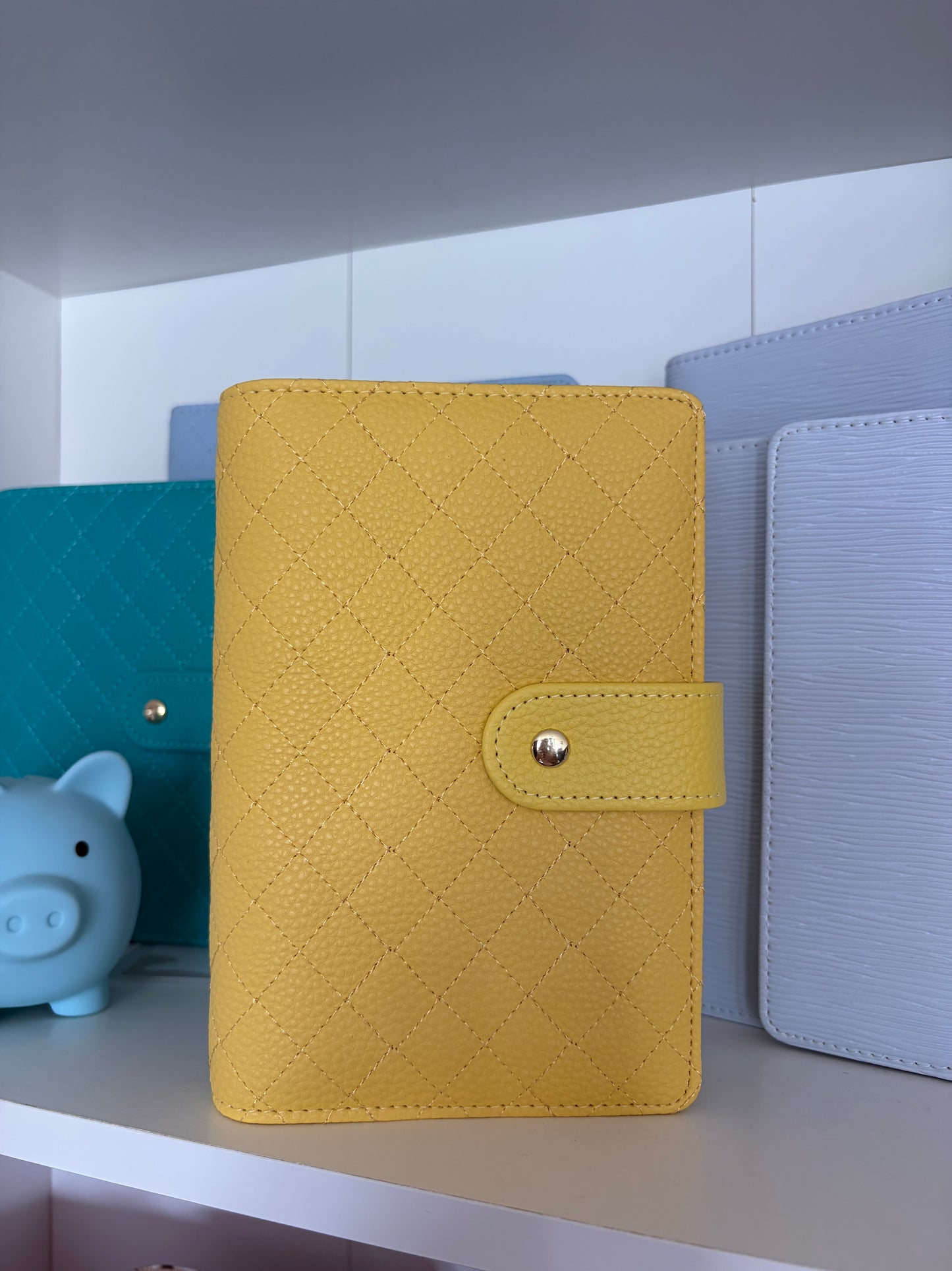 Luxe pebble binder yellow a6