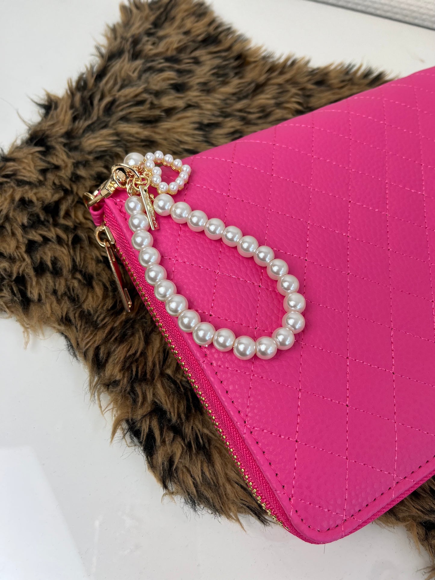 Luxe rits binder hot pink