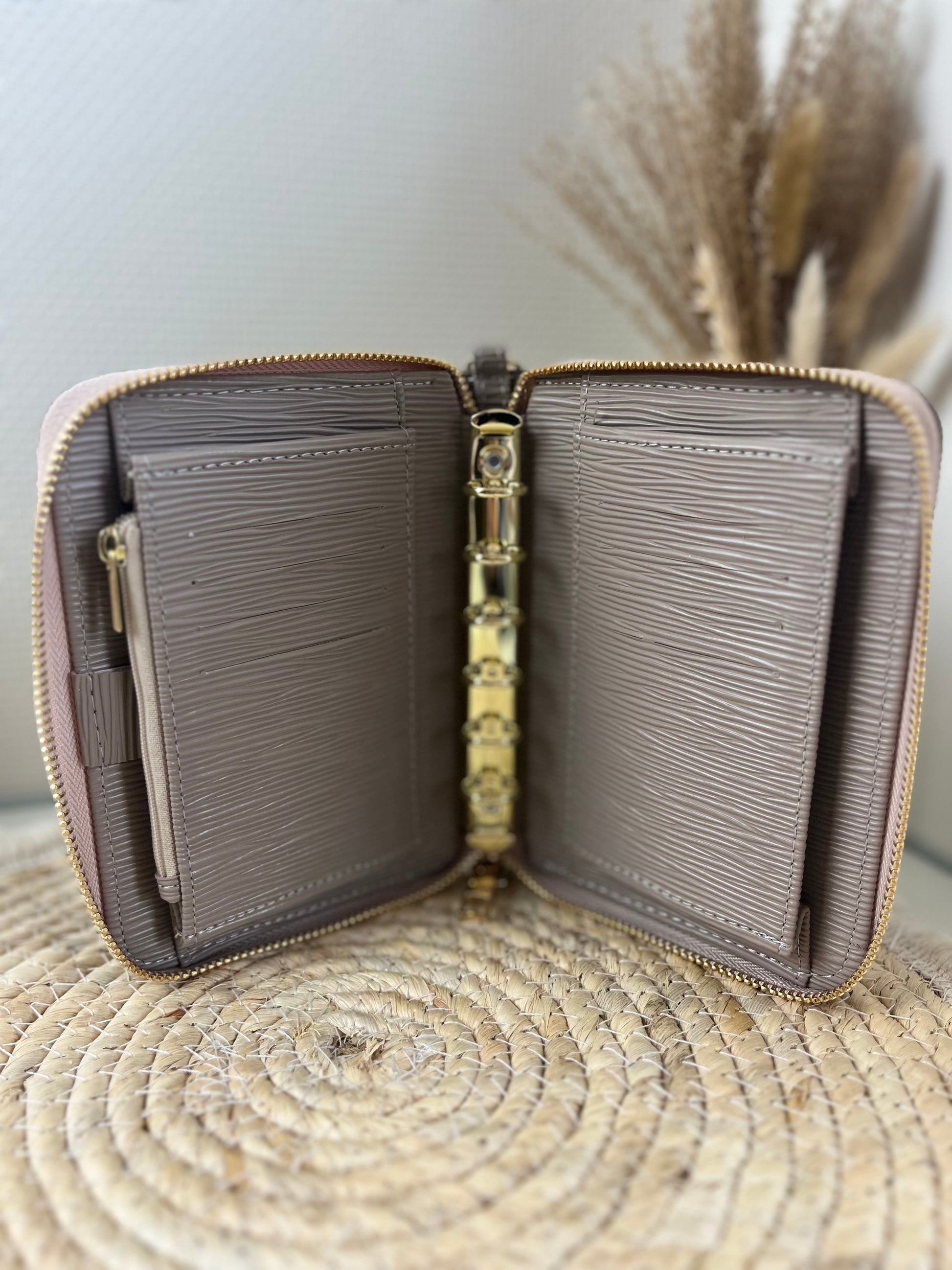 Compacte Leren Rits Portemonnee - Barneys Leather Compacte Leren Rits Portemonnee - Barneys Leather