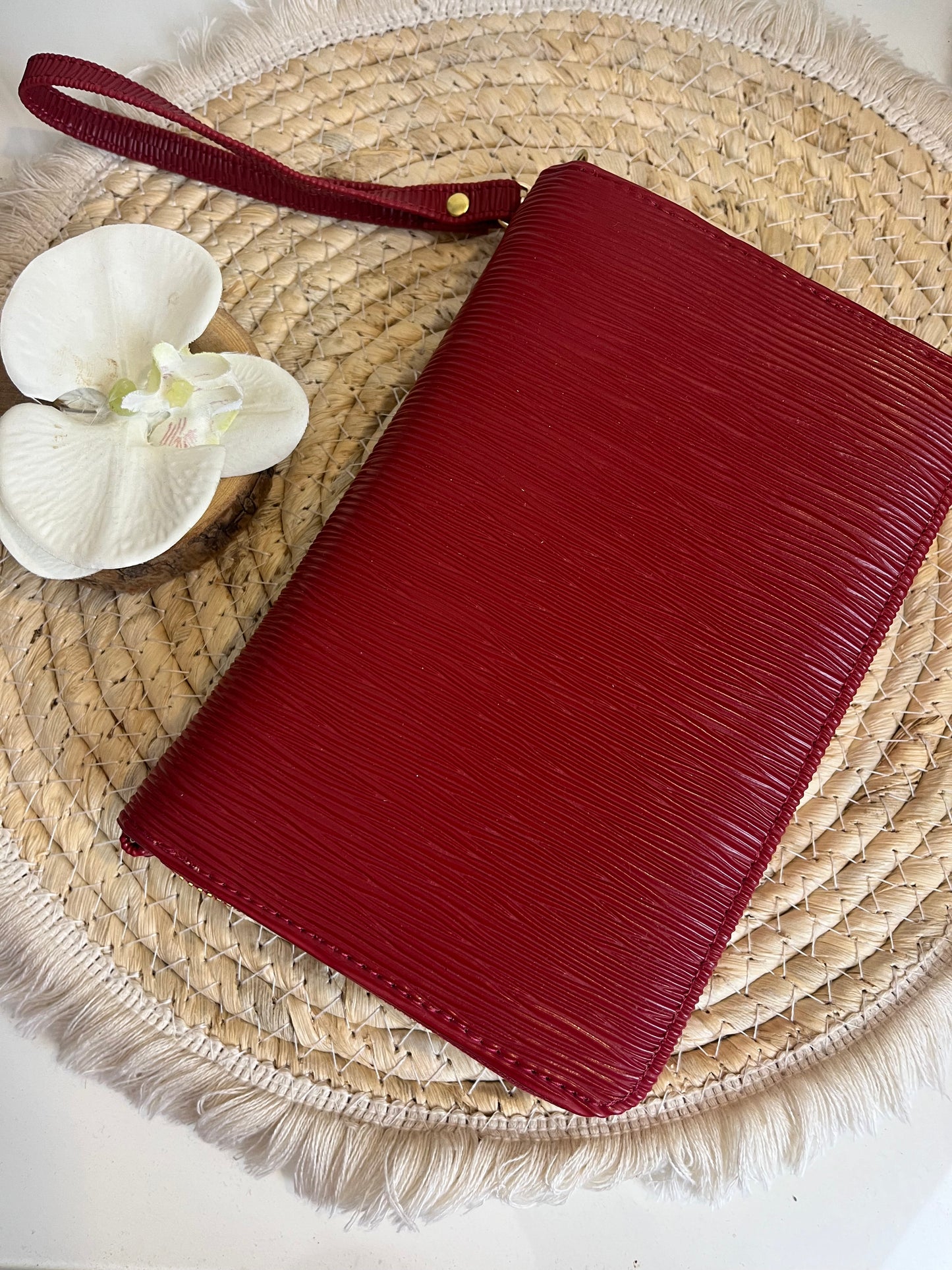 A6 portemonnee binder Bordeaux