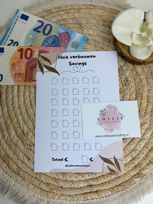 A5 spaarchallenge Huis verbouwen