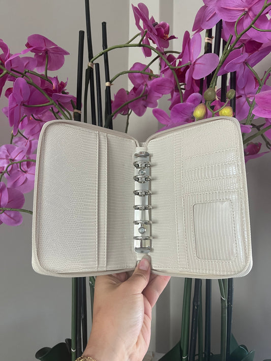 A7 rits binder beige